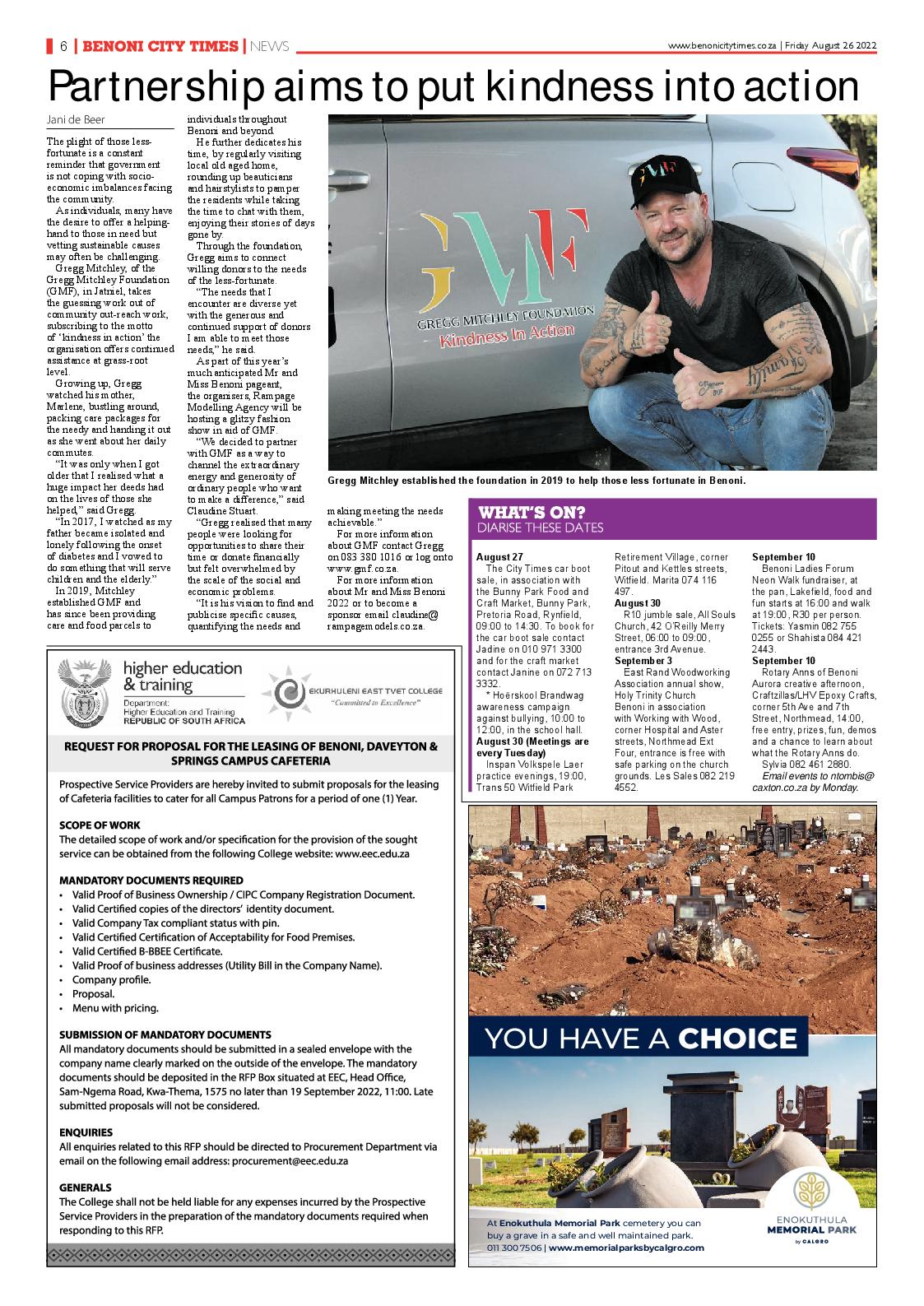 Benoni City Times 26 August 2022 page 8