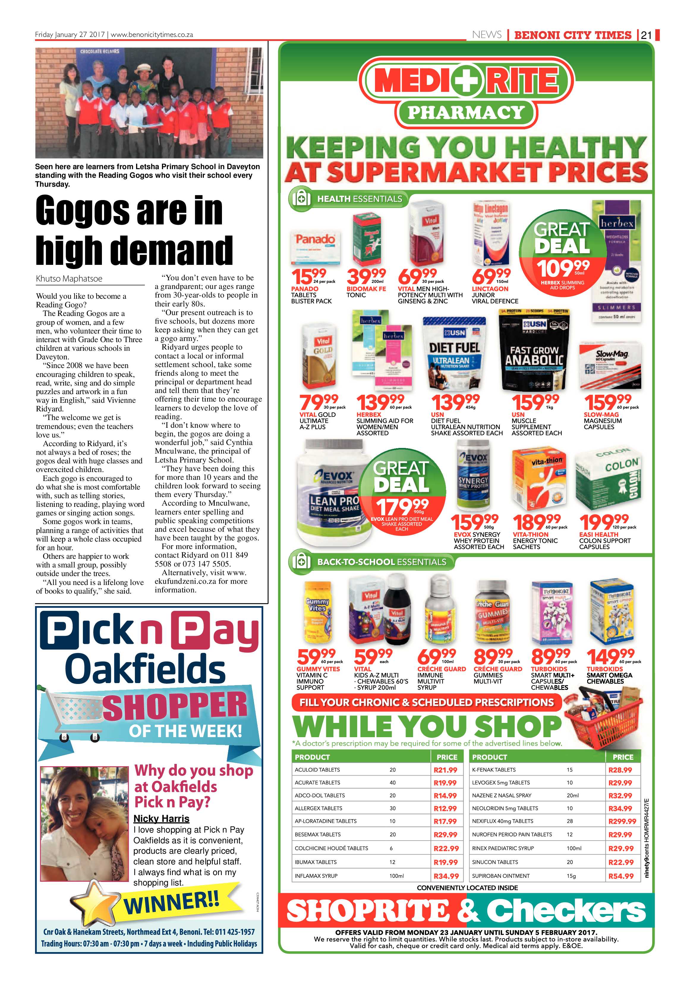 Benoni City Times 26 January 2017 page 21