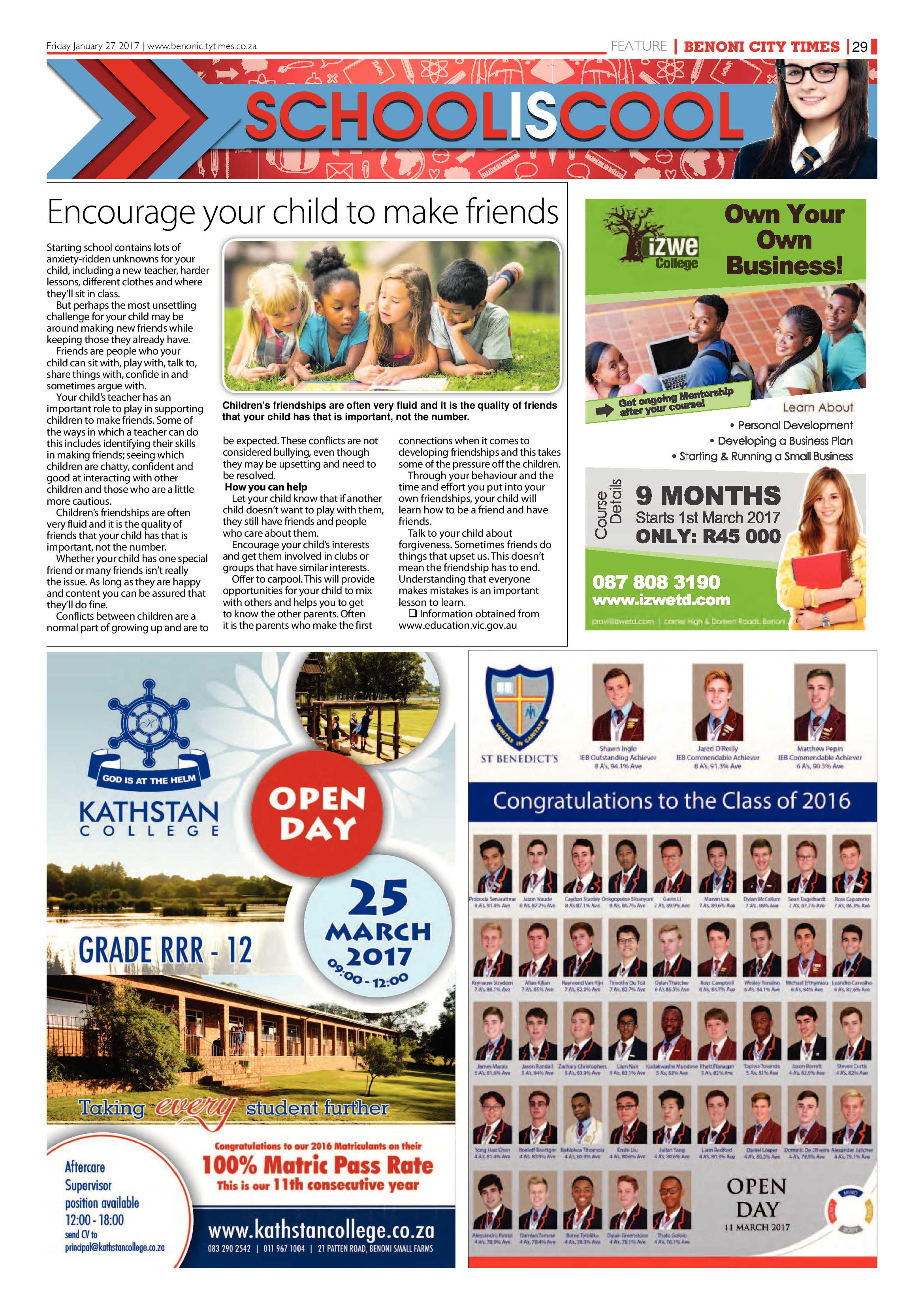 Benoni City Times 26 January 2017 page 29