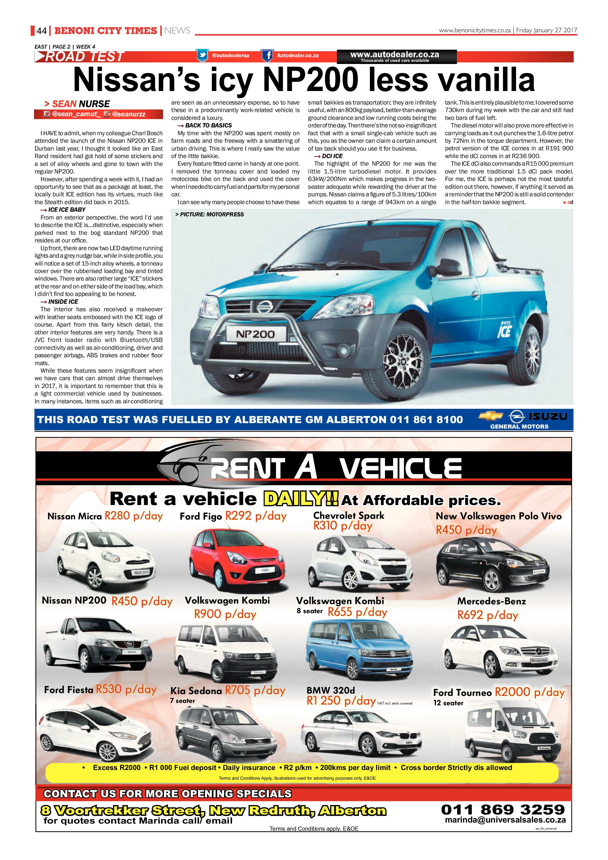 Benoni City Times 26 January 2017 page 44
