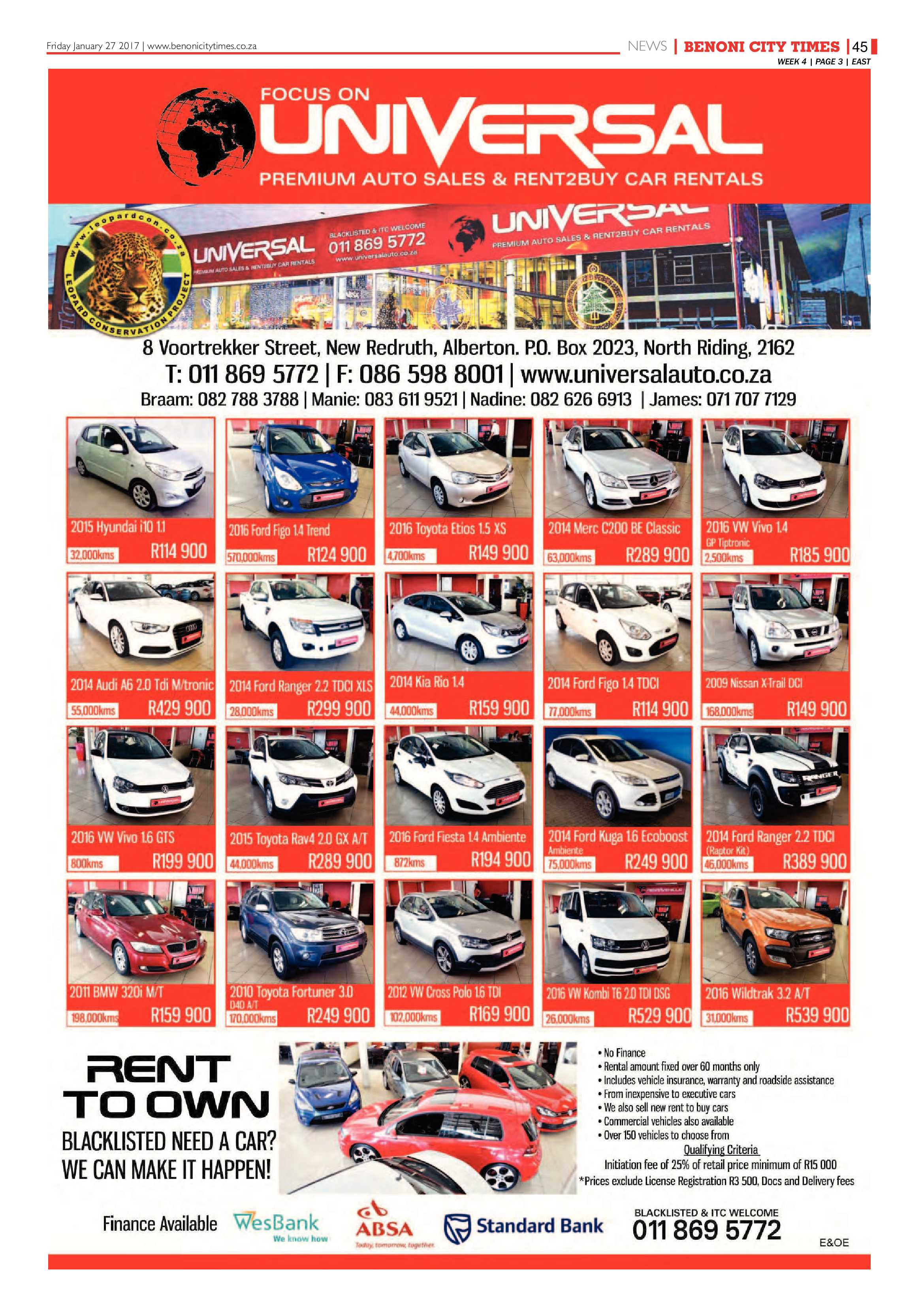 Benoni City Times 26 January 2017 page 45