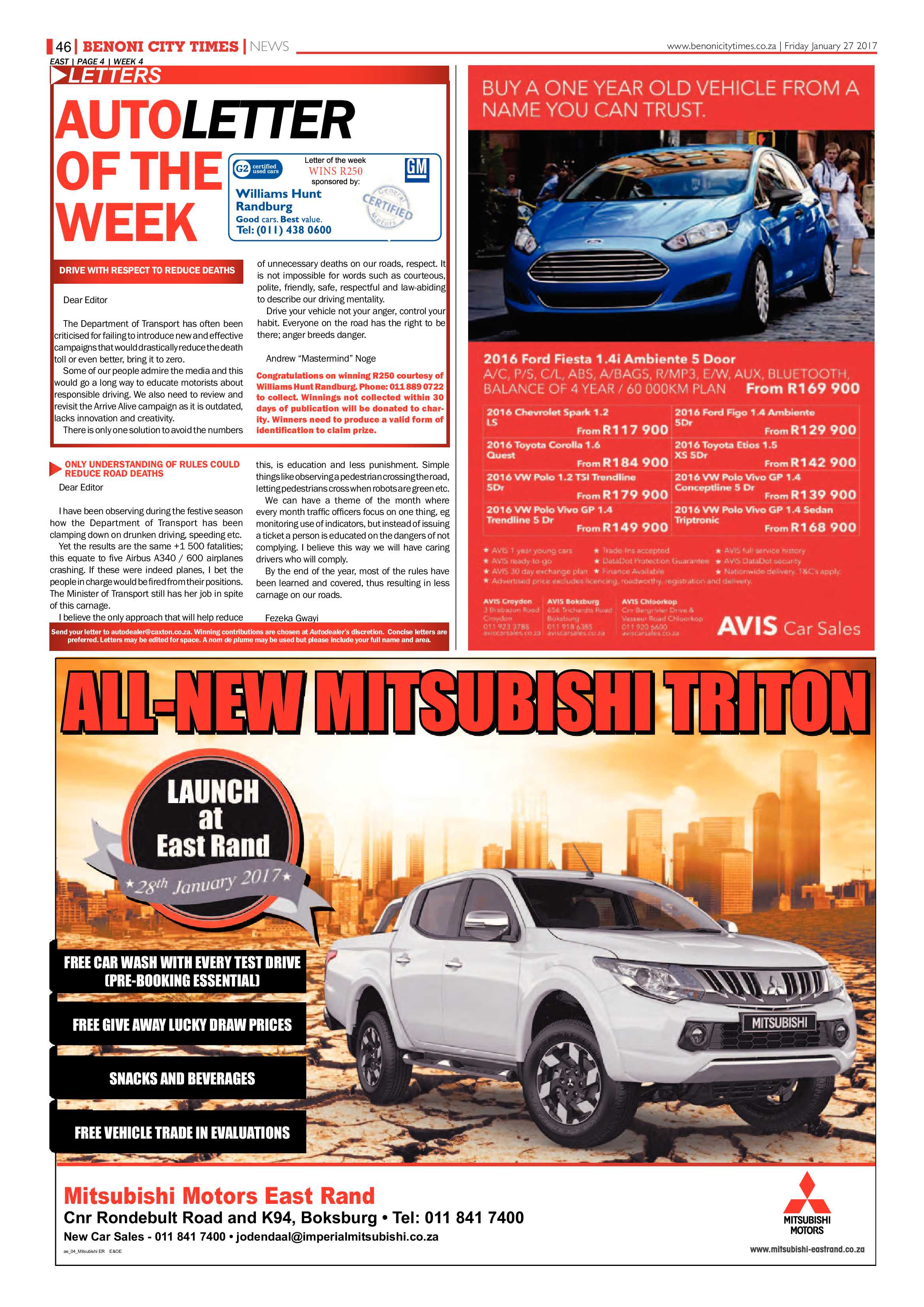 Benoni City Times 26 January 2017 page 46