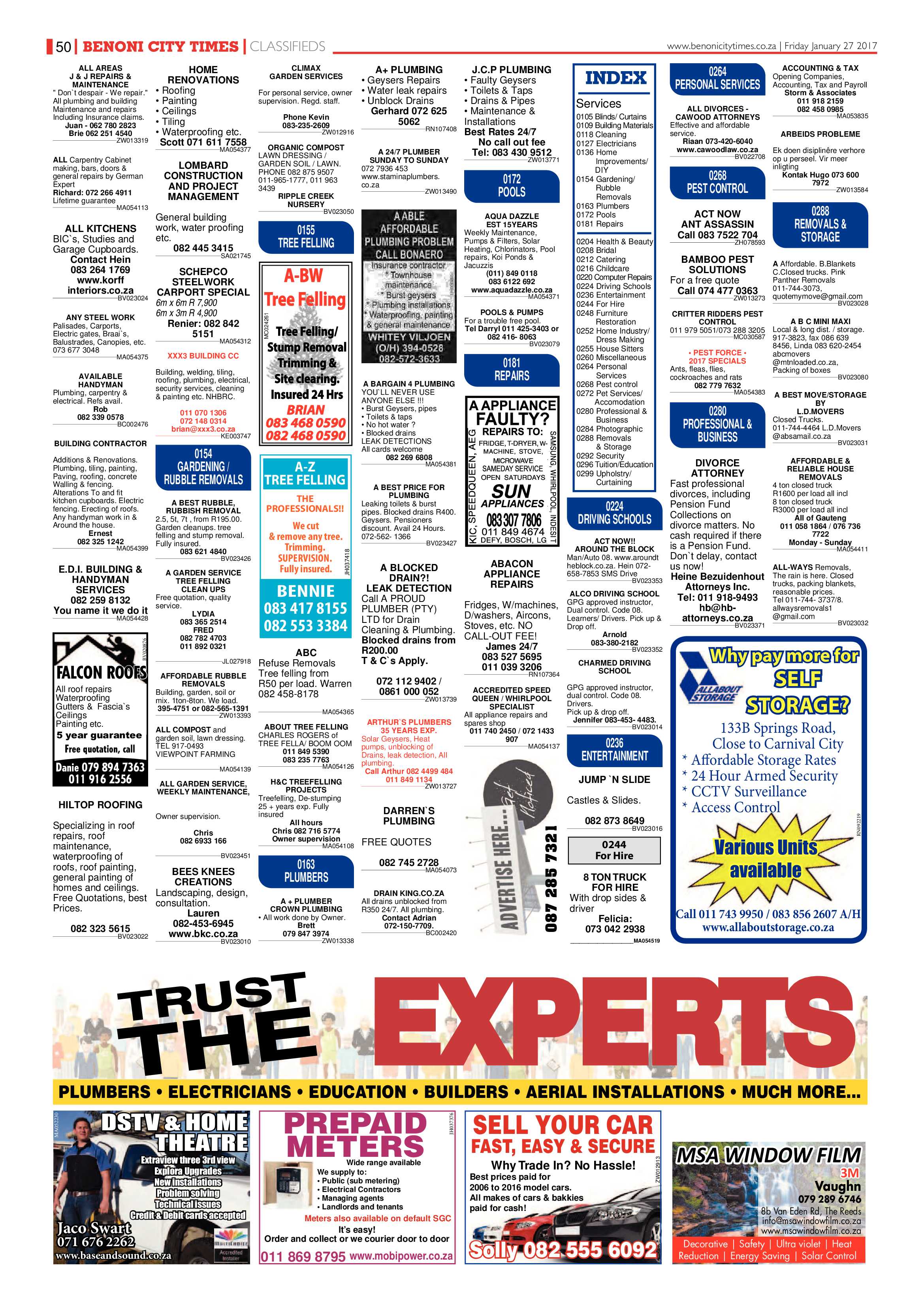 Benoni City Times 26 January 2017 page 50