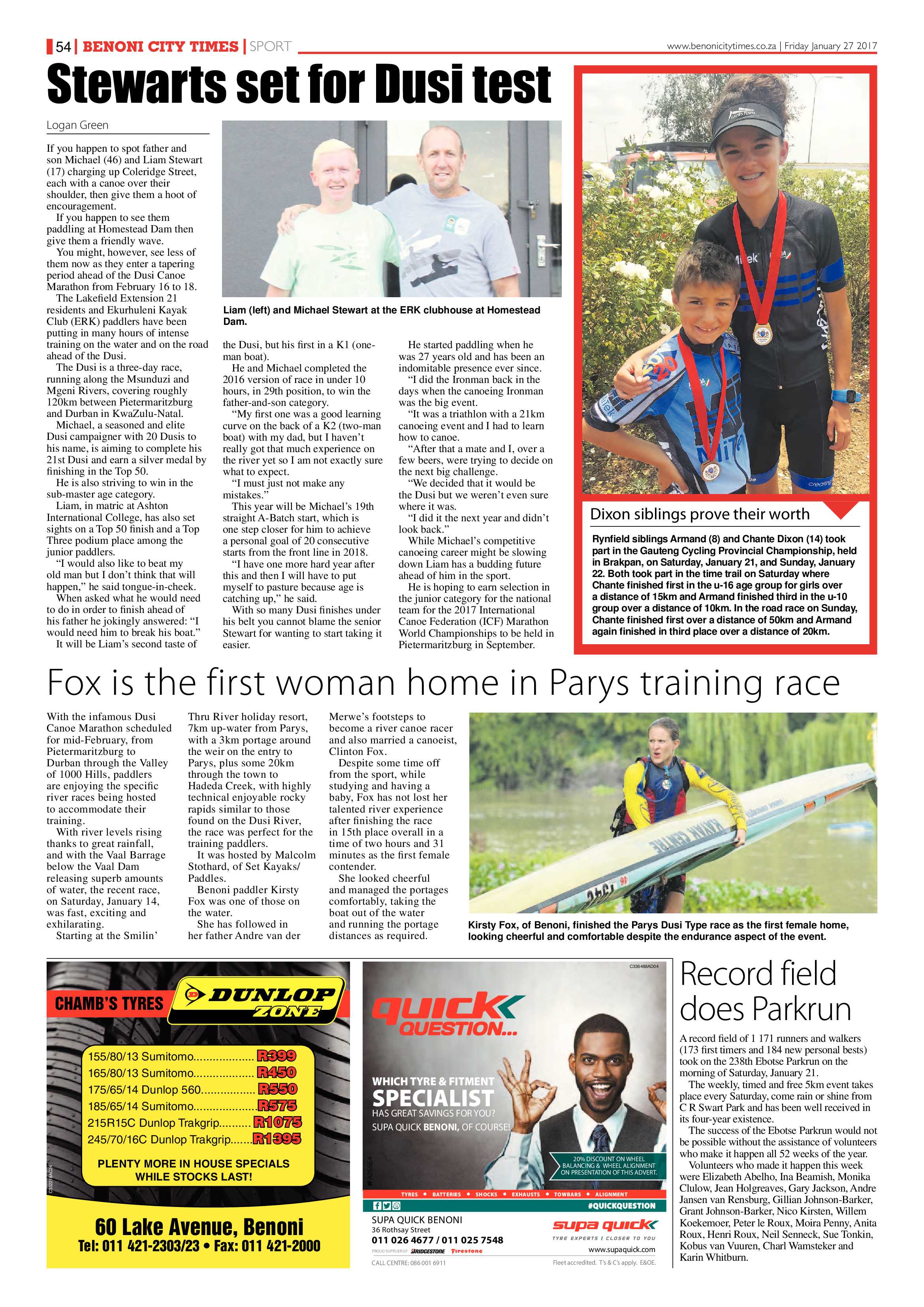 Benoni City Times 26 January 2017 page 54
