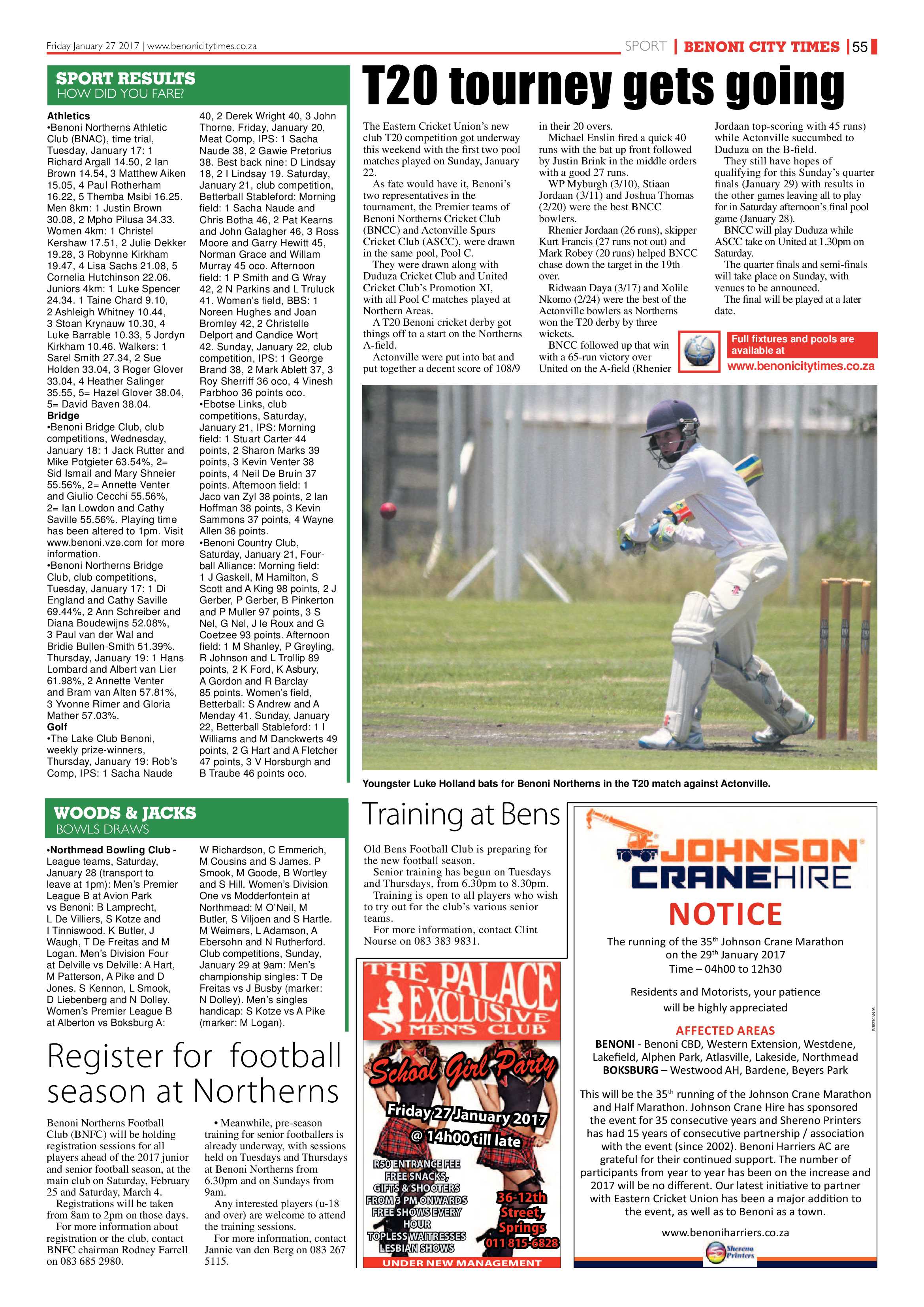 Benoni City Times 26 January 2017 page 55