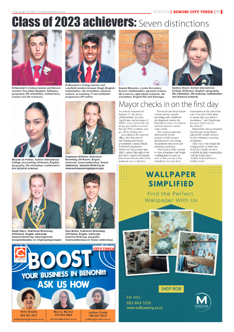 Benoni City Times 26 January 2024 page 11