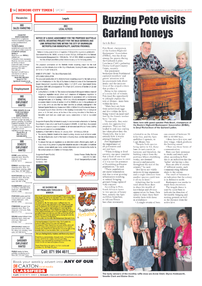 Benoni City Times 26 January 2024 page 14