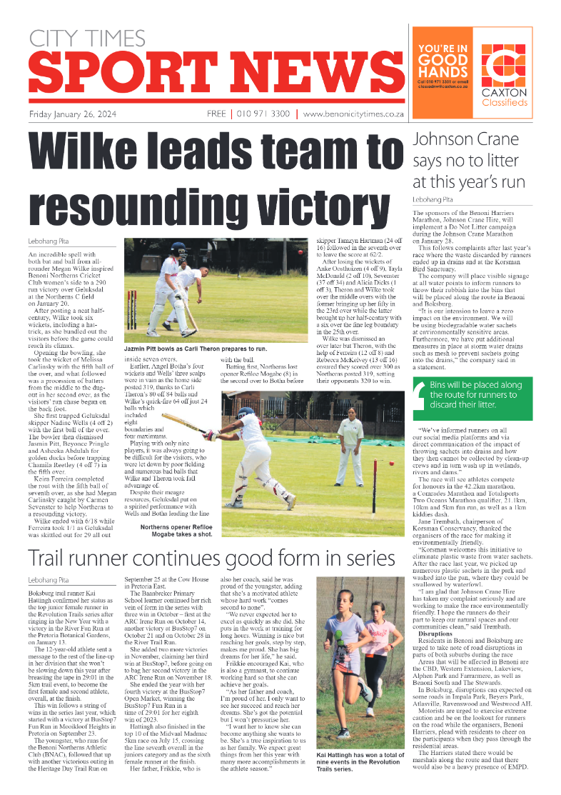 Benoni City Times 26 January 2024 page 16
