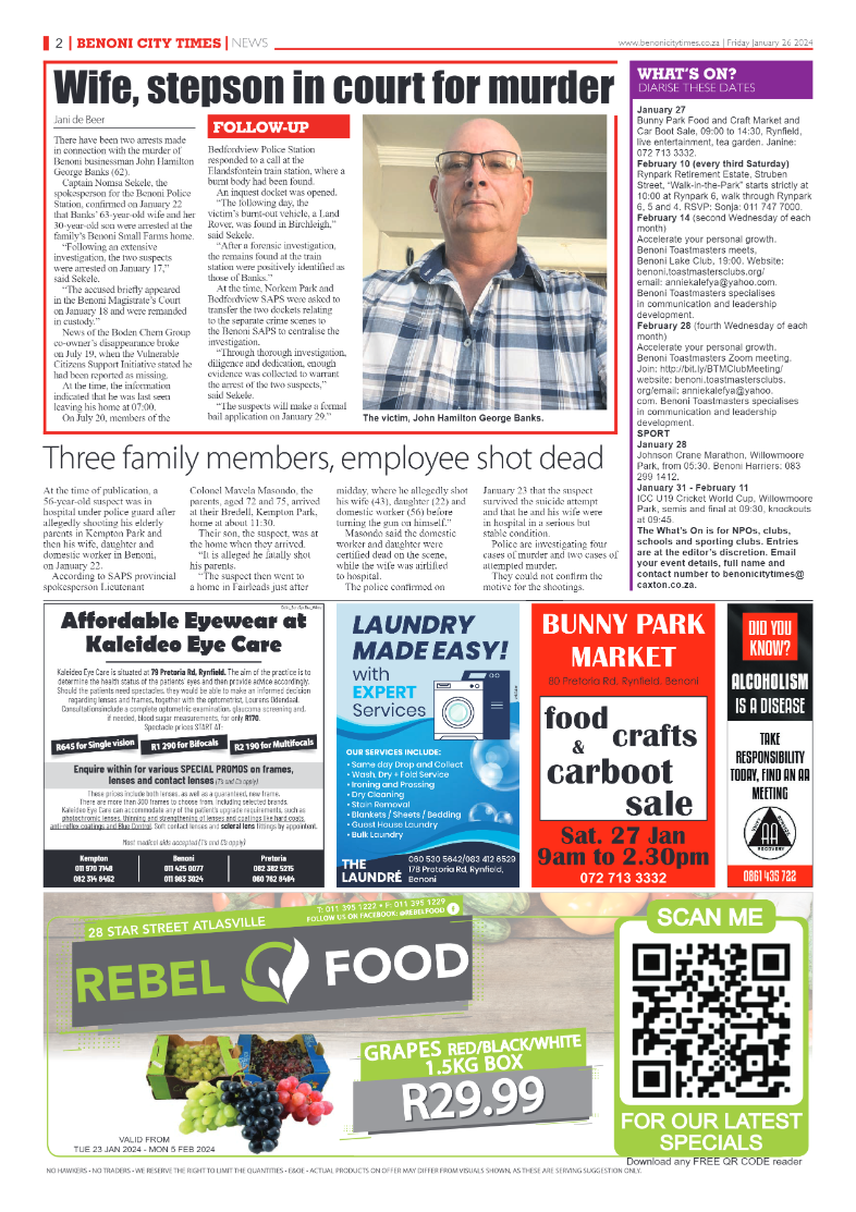 Benoni City Times 26 January 2024 page 2