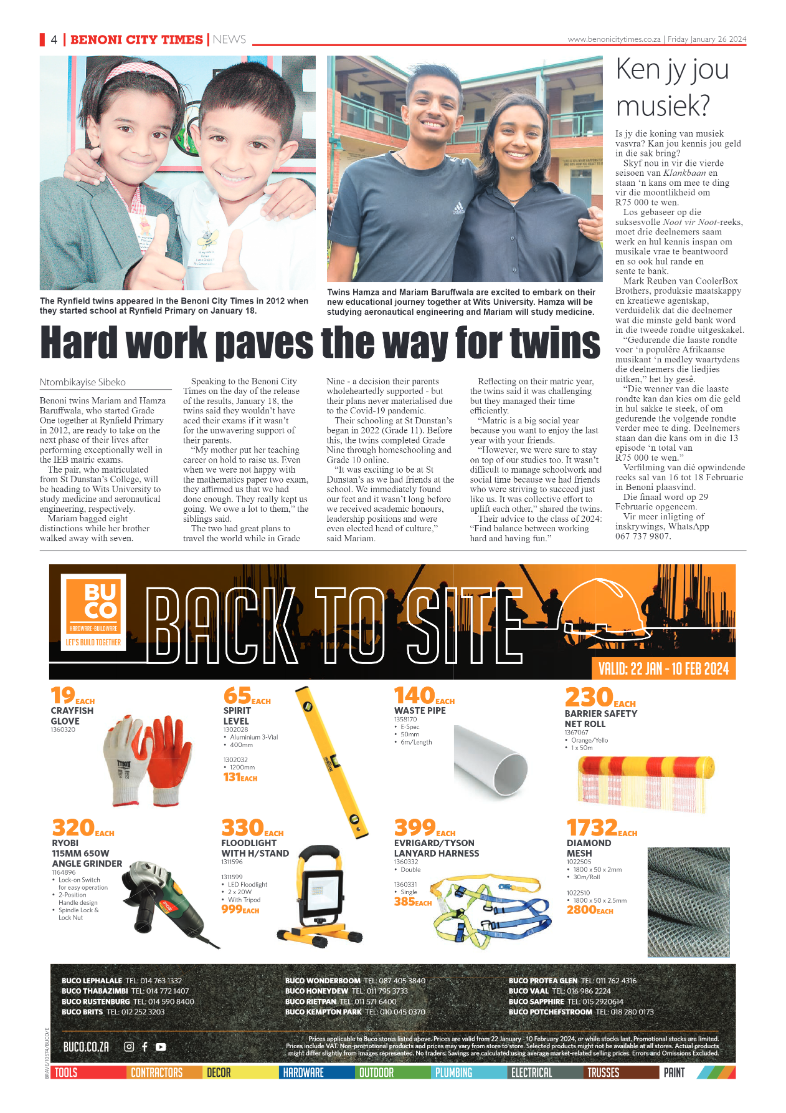 Benoni City Times 26 January 2024 page 4