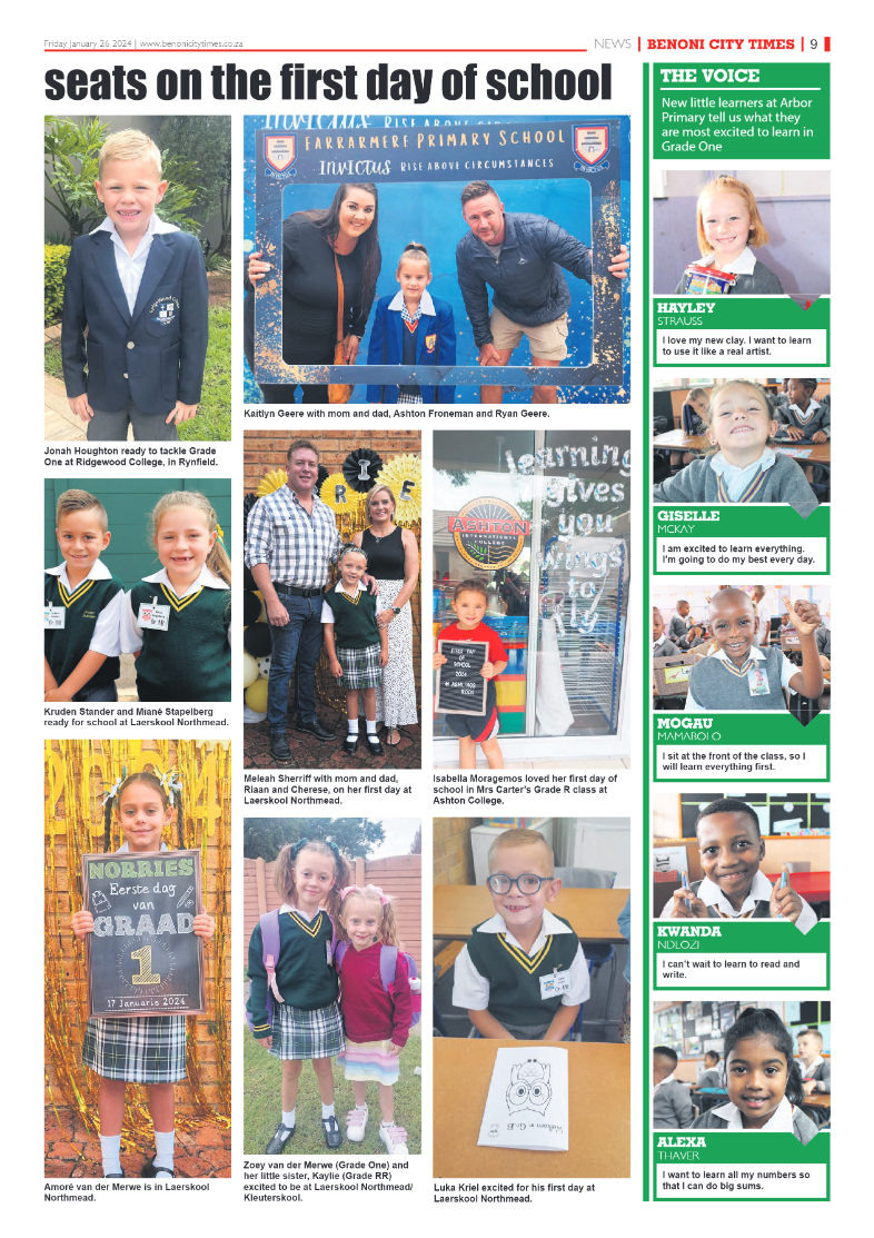 Benoni City Times 26 January 2024 page 9