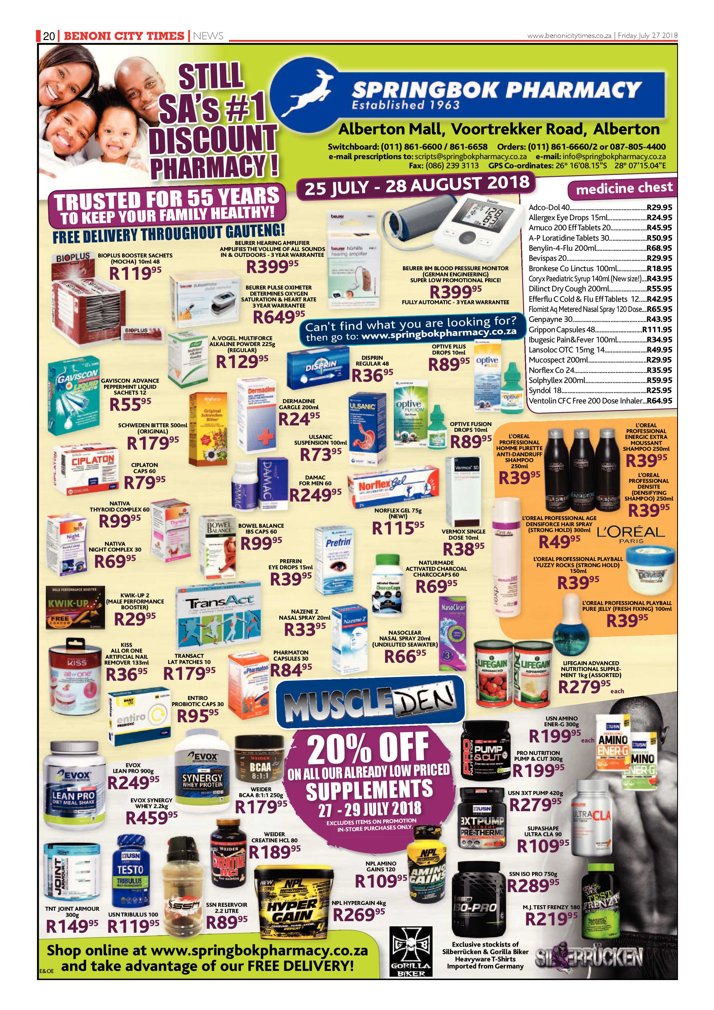 Benoni City Times 26 July 2018 page 20