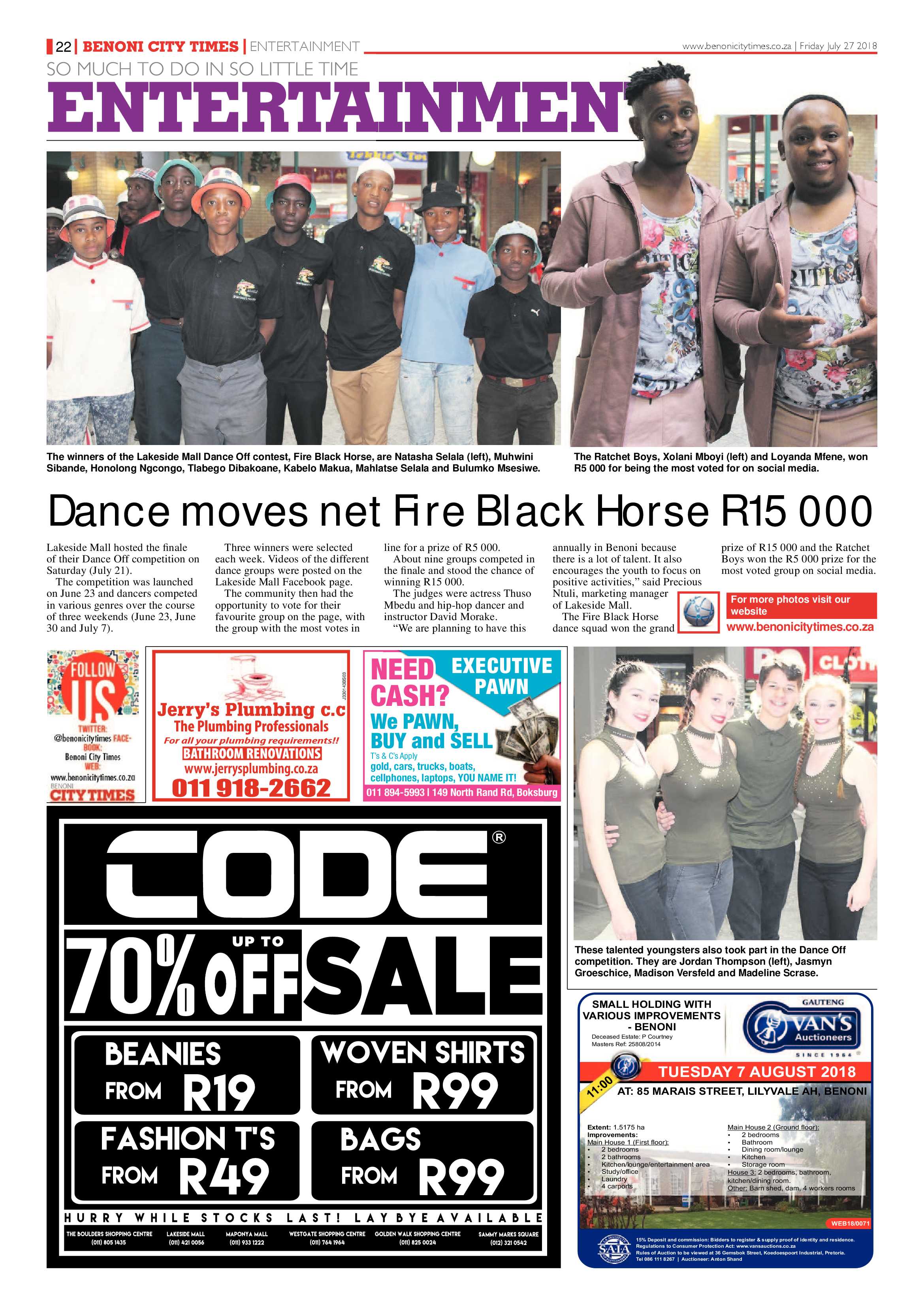 Benoni City Times 26 July 2018 page 22