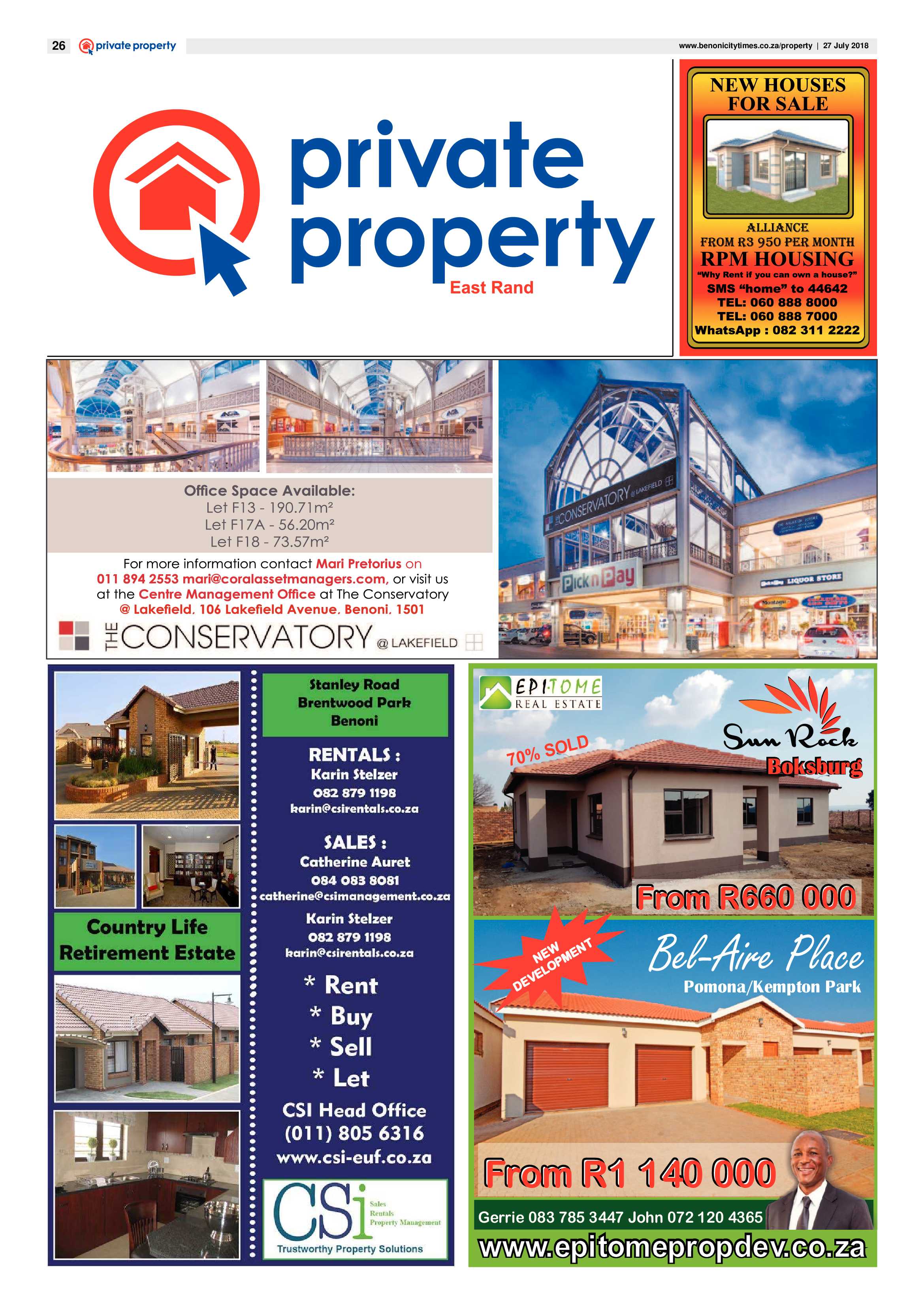 Benoni City Times 26 July 2018 page 26
