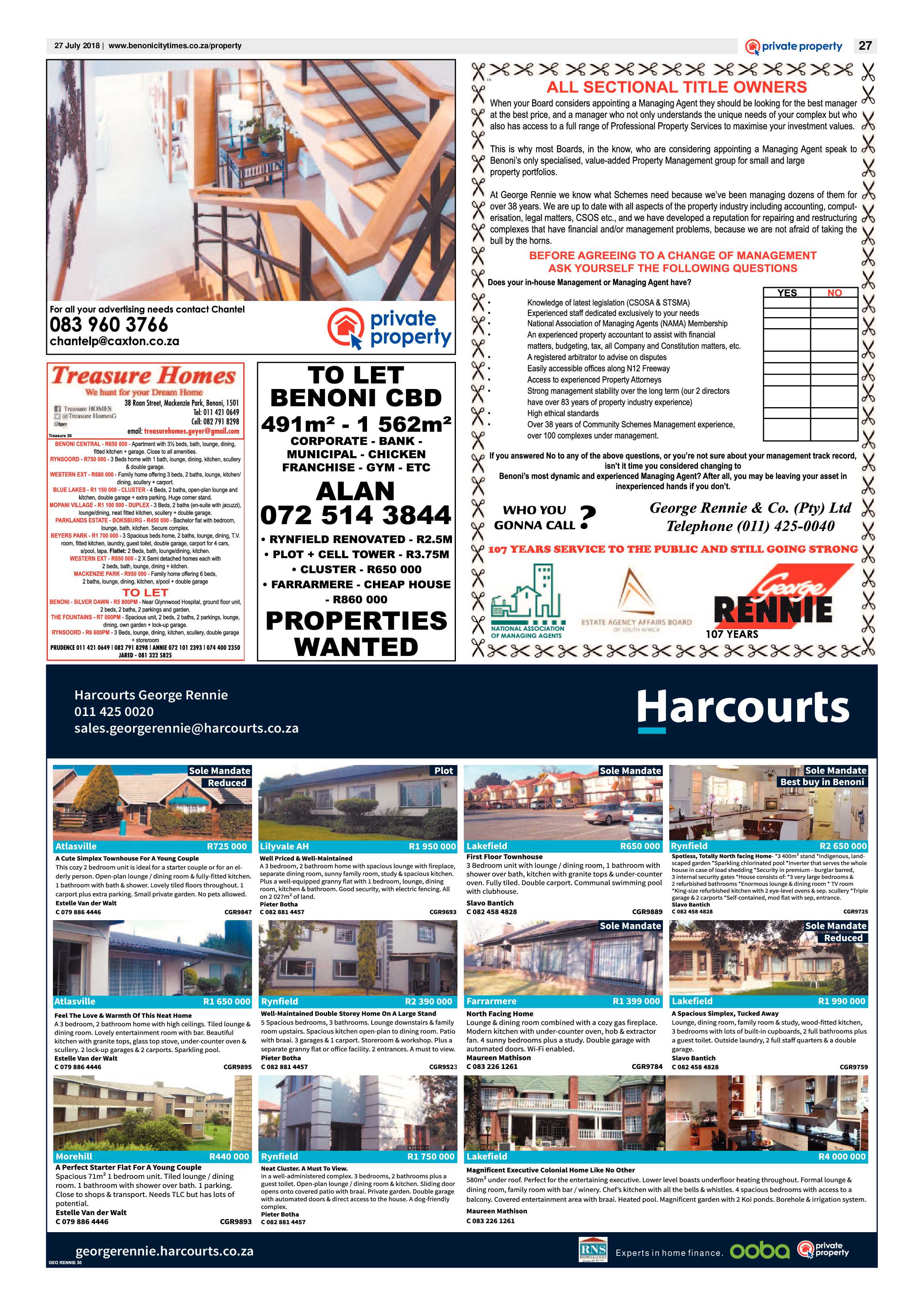 Benoni City Times 26 July 2018 page 27
