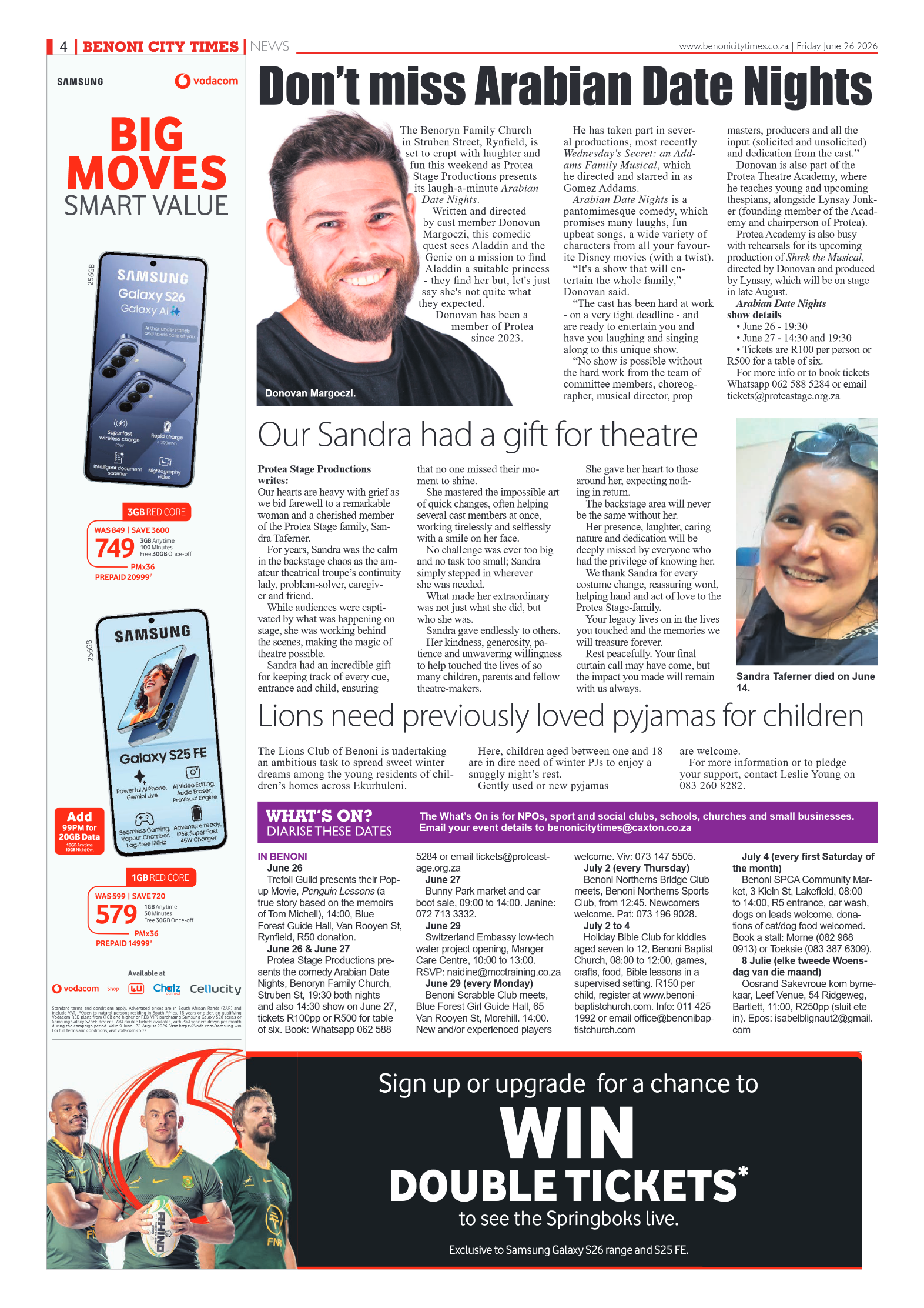 Benoni City Times 26 June 2026 page 4