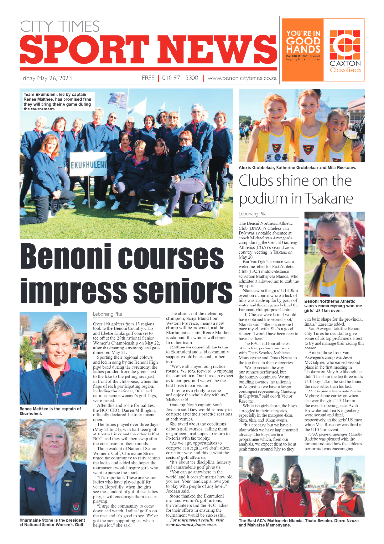 Benoni City Times 26 May 2023 page 20