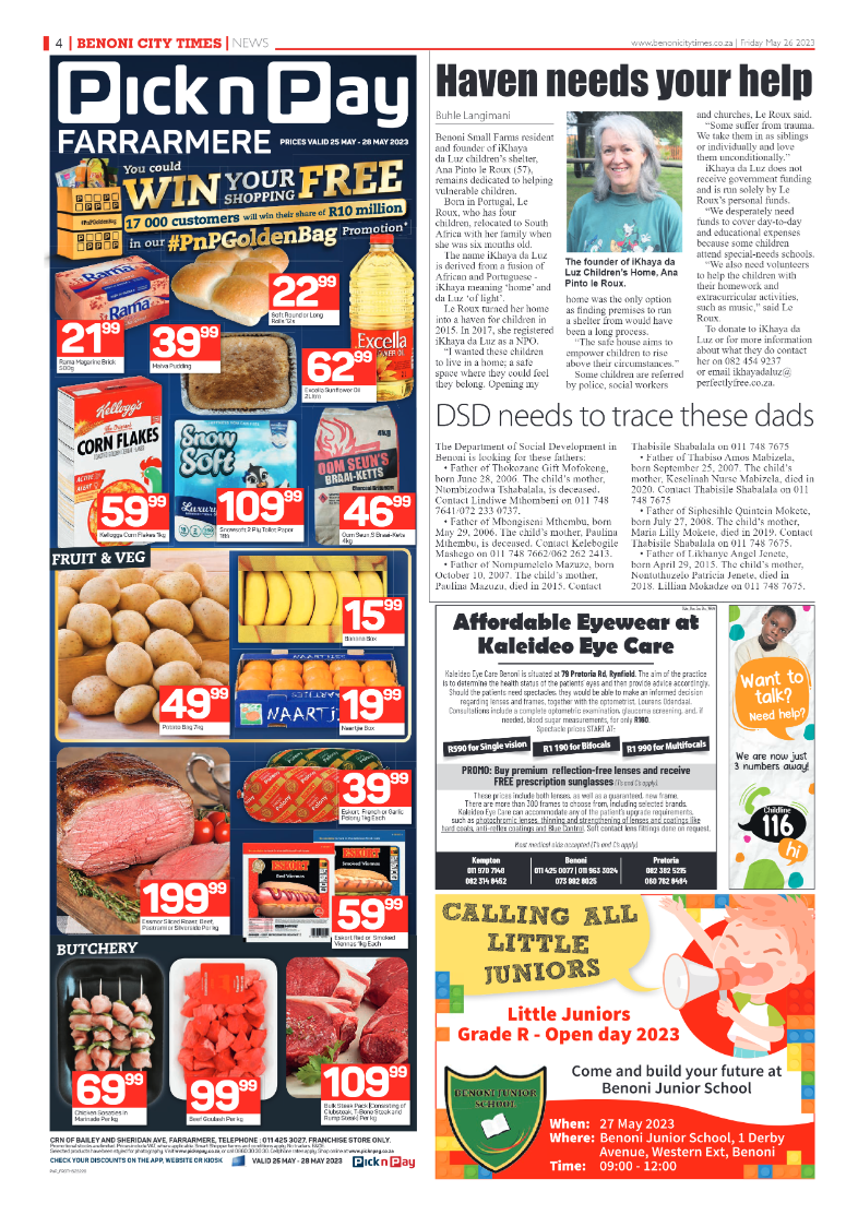 Benoni City Times 26 May 2023 page 4