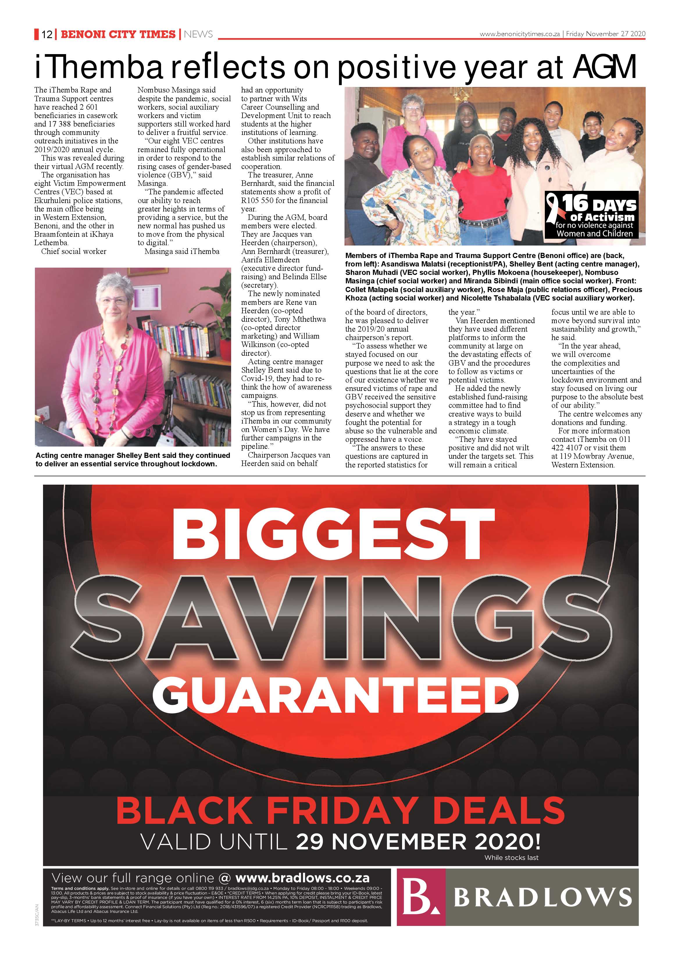 Benoni City Times 26 November 2020 page 12
