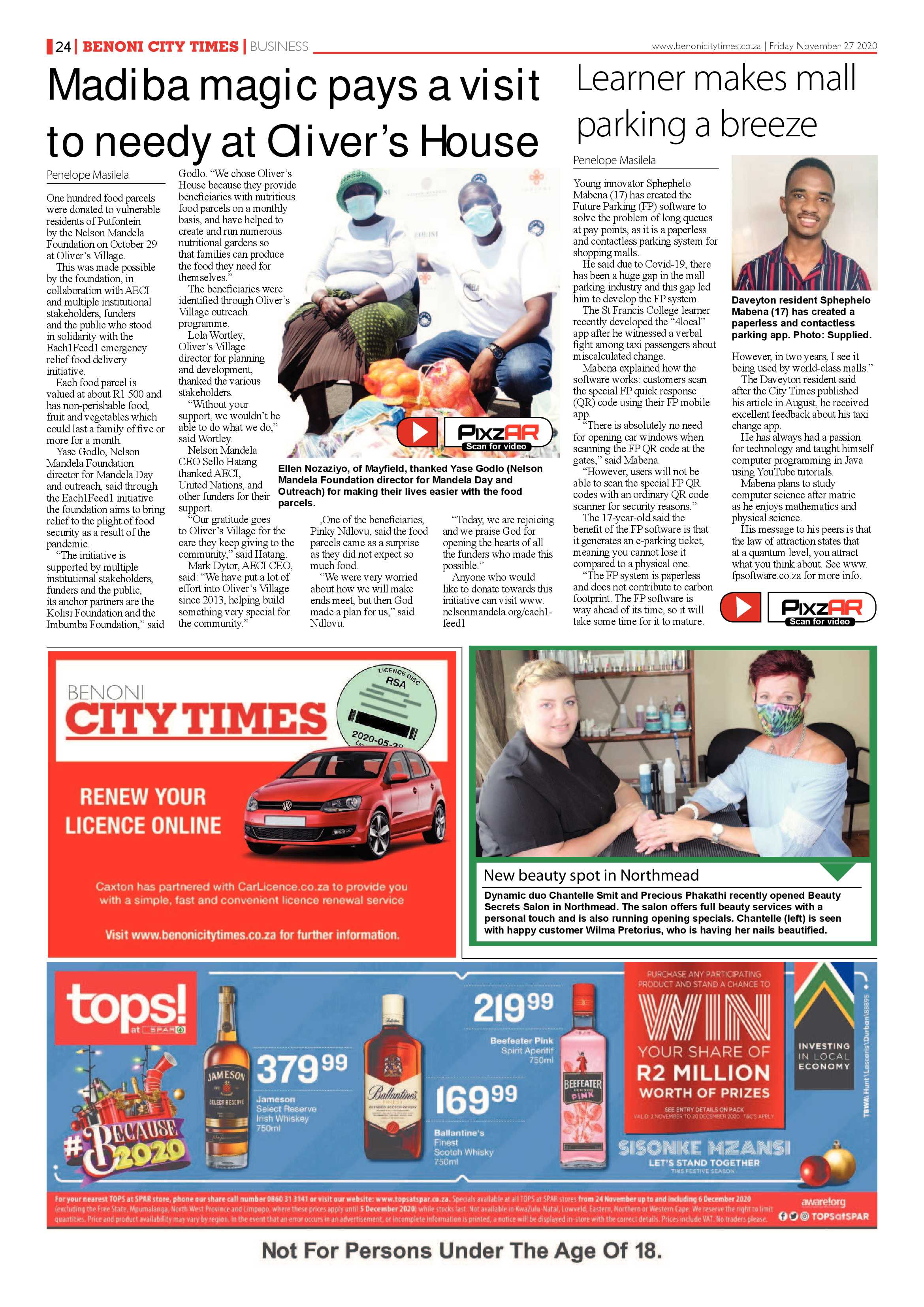 Benoni City Times 26 November 2020 page 24