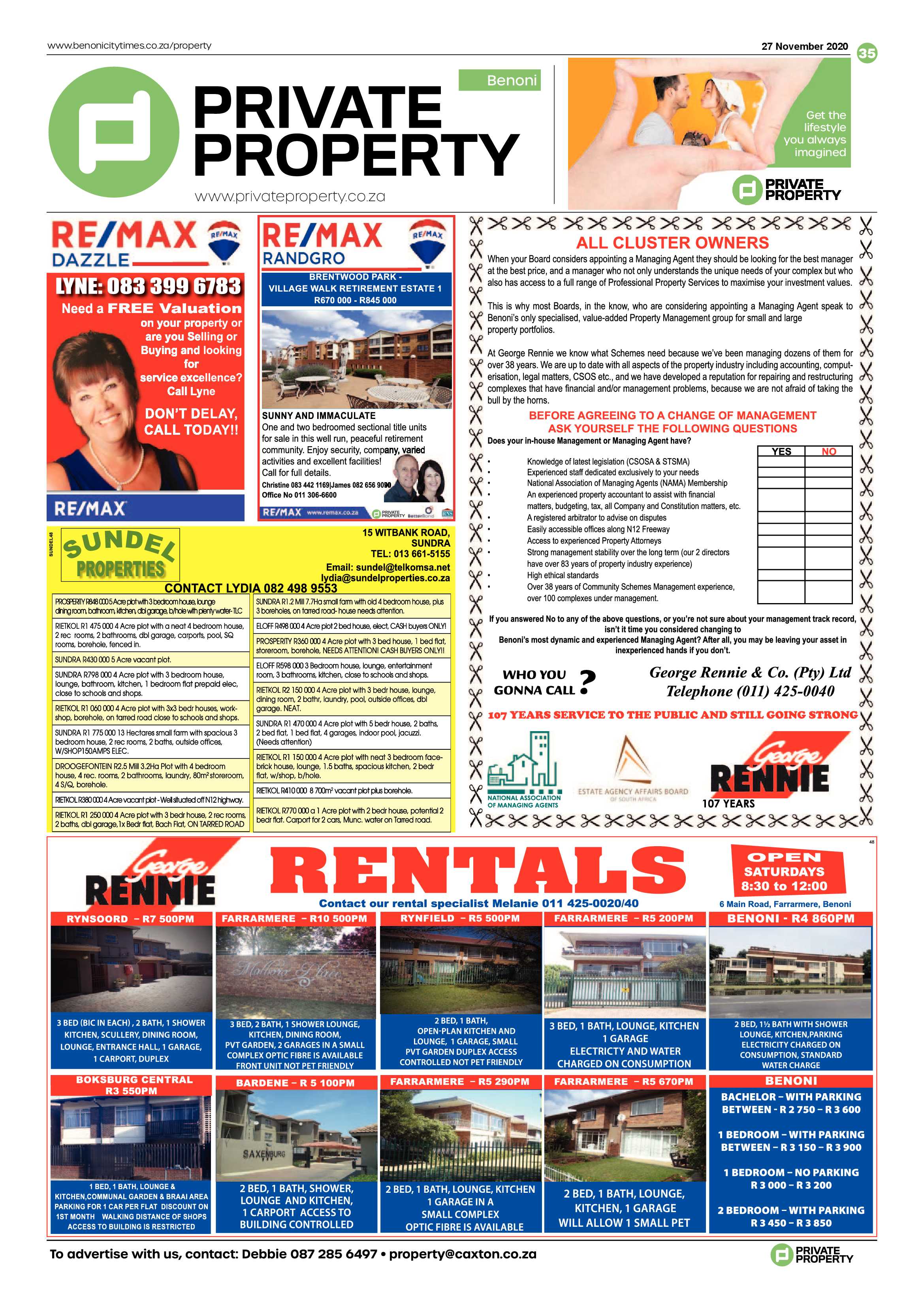 Benoni City Times 26 November 2020 page 35