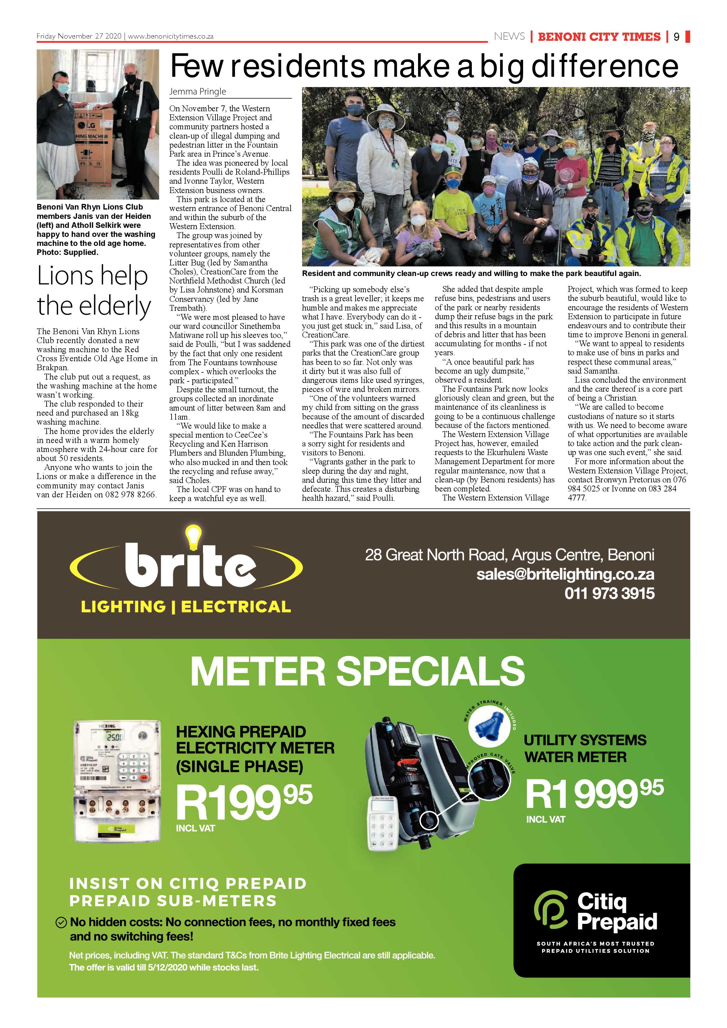 Benoni City Times 26 November 2020 page 9