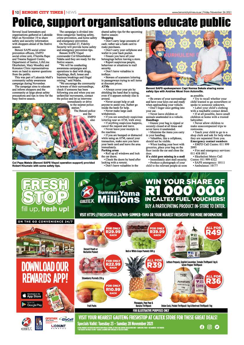 Benoni City Times 26 November 2021 page 10