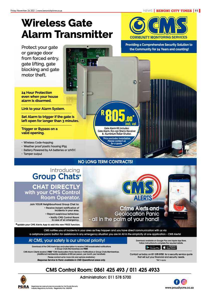 Benoni City Times 26 November 2021 page 11
