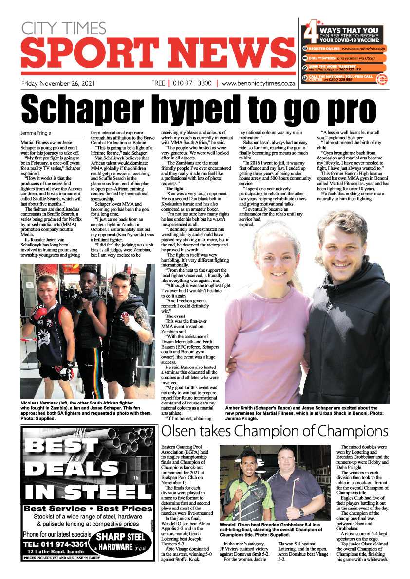 Benoni City Times 26 November 2021 page 24