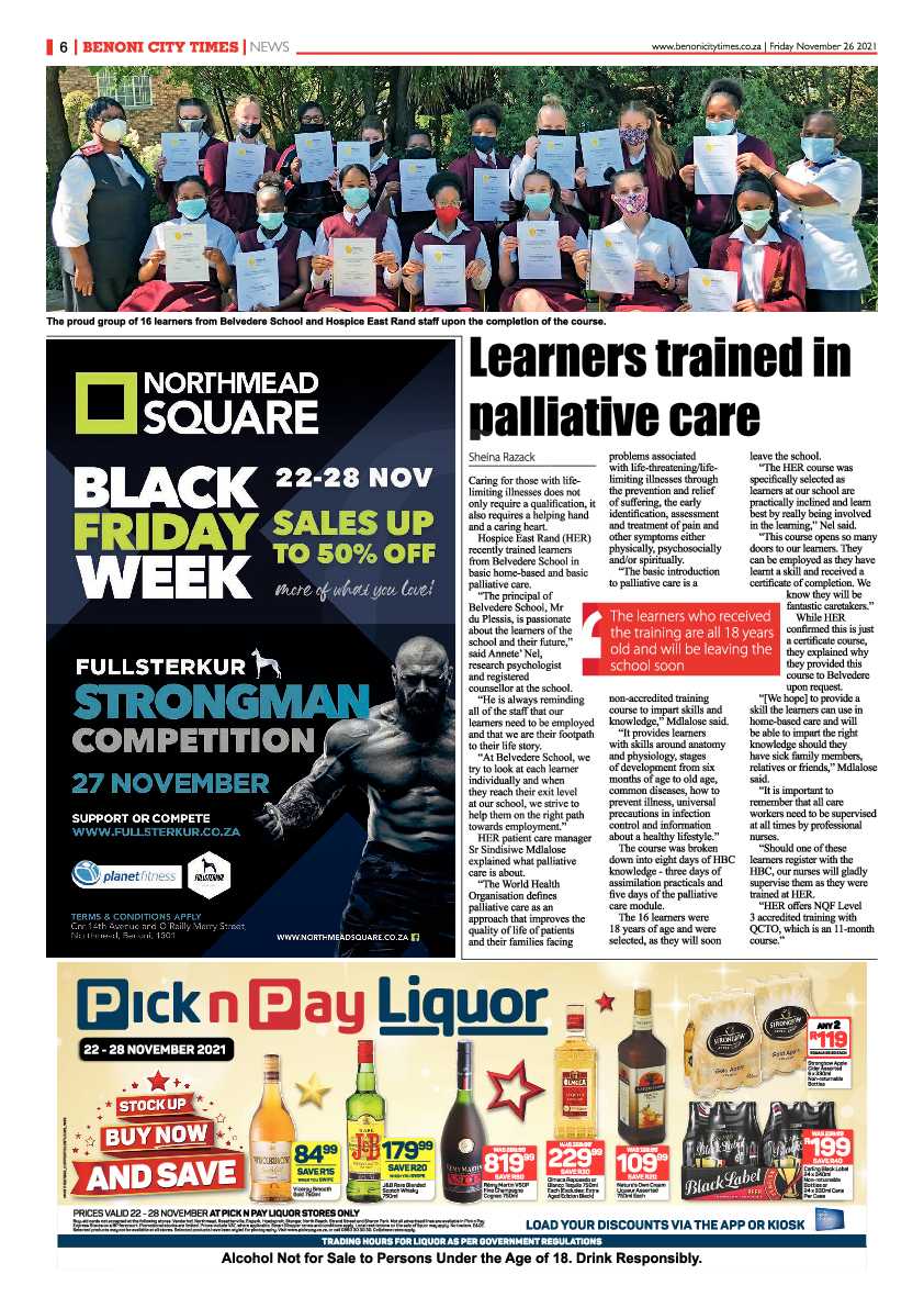 Benoni City Times 26 November 2021 page 6