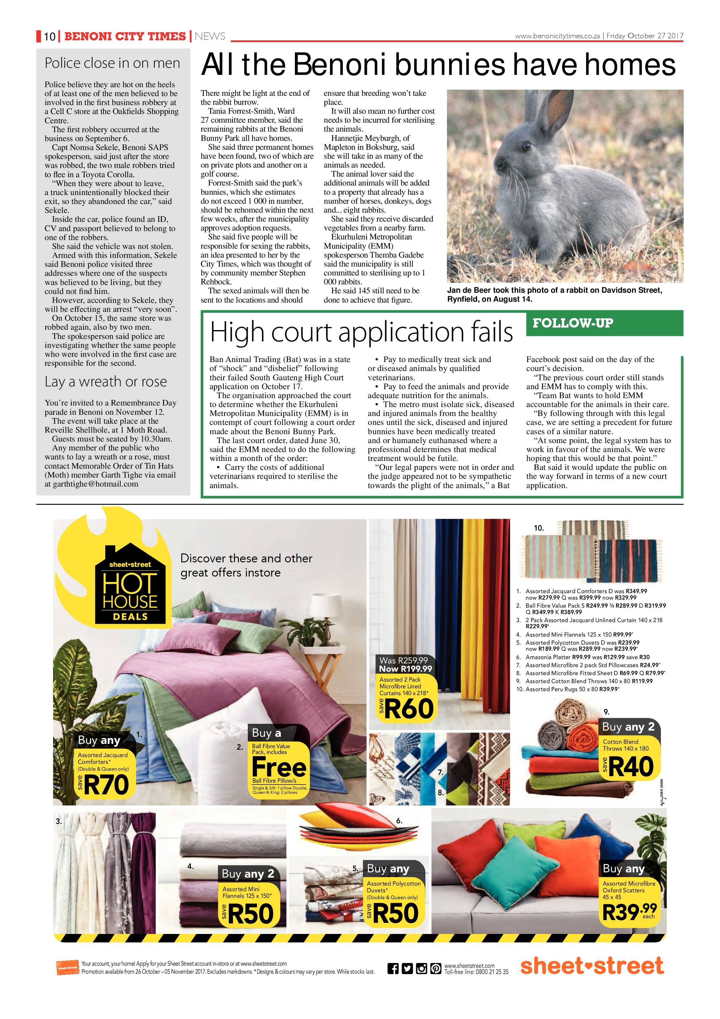 Benoni City Times 26 October 2017 page 10