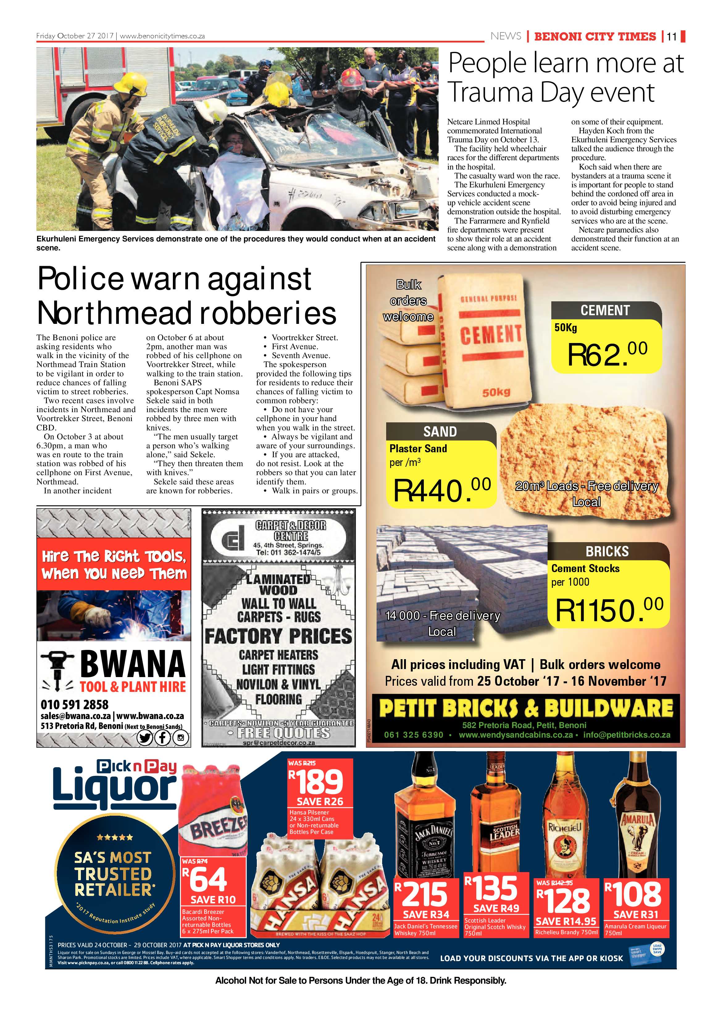 Benoni City Times 26 October 2017 page 11