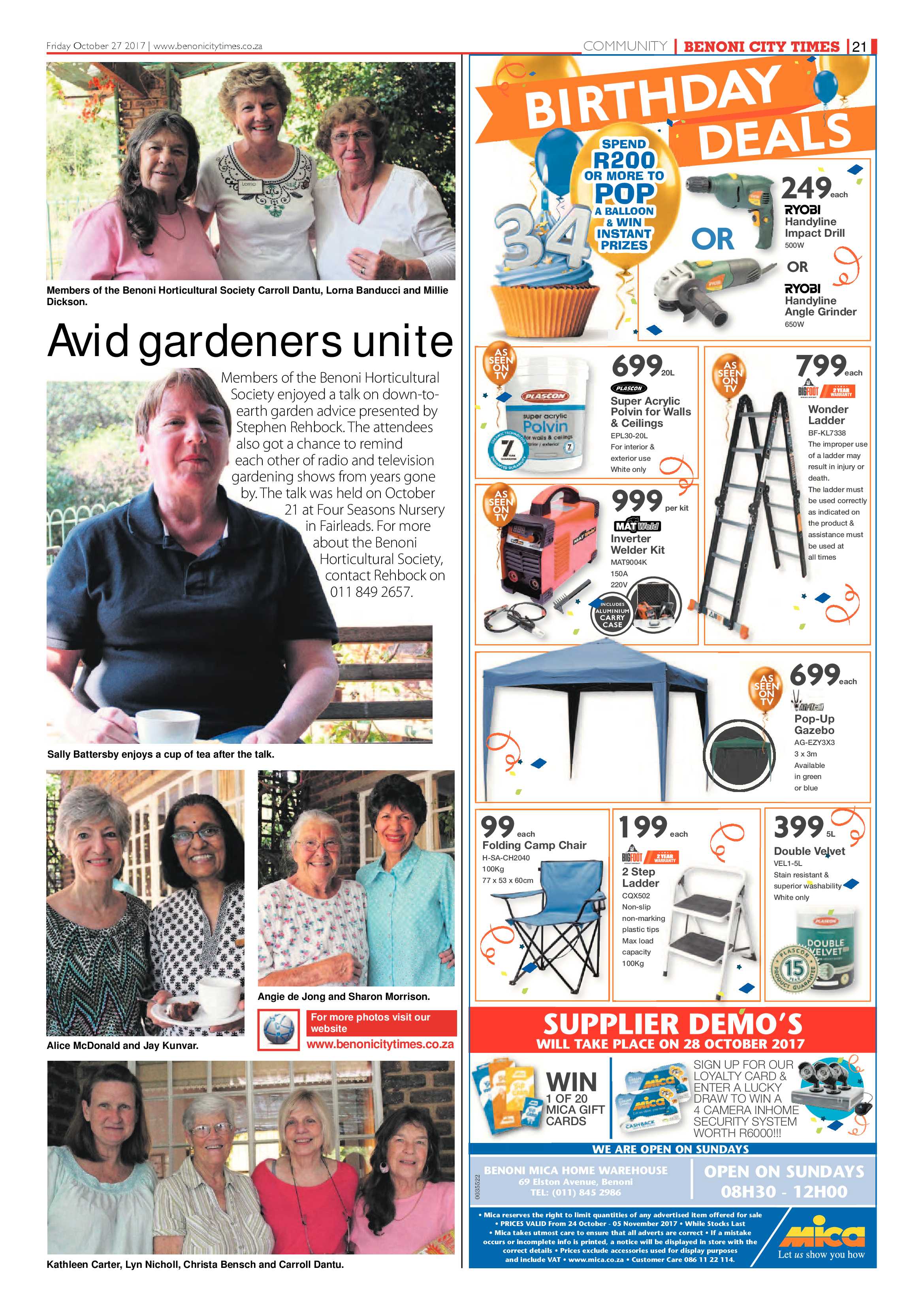 Benoni City Times 26 October 2017 page 21