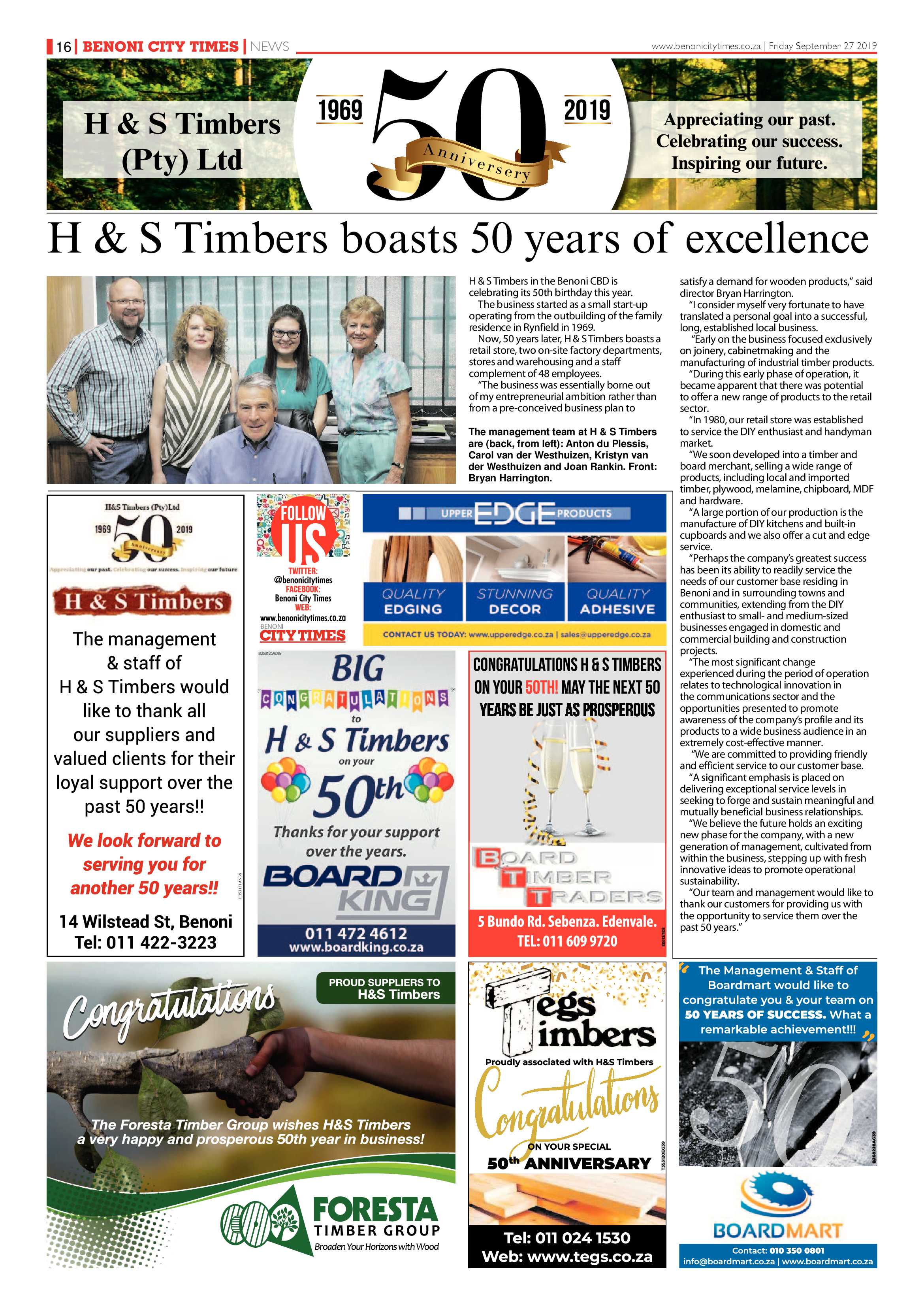 Benoni City Times 26 September 2019 page 16