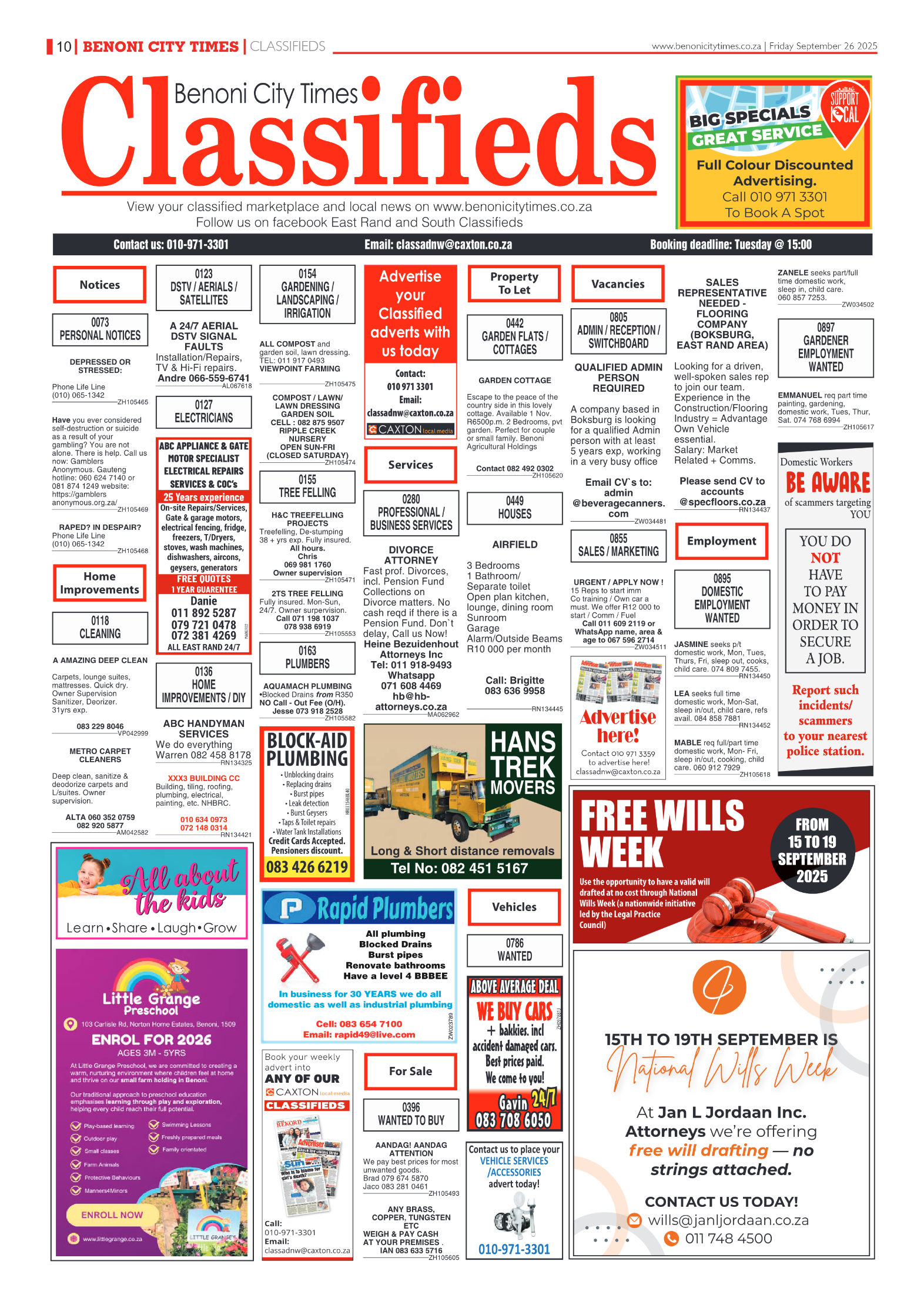 Benoni City Times 26 September 2025 page 10