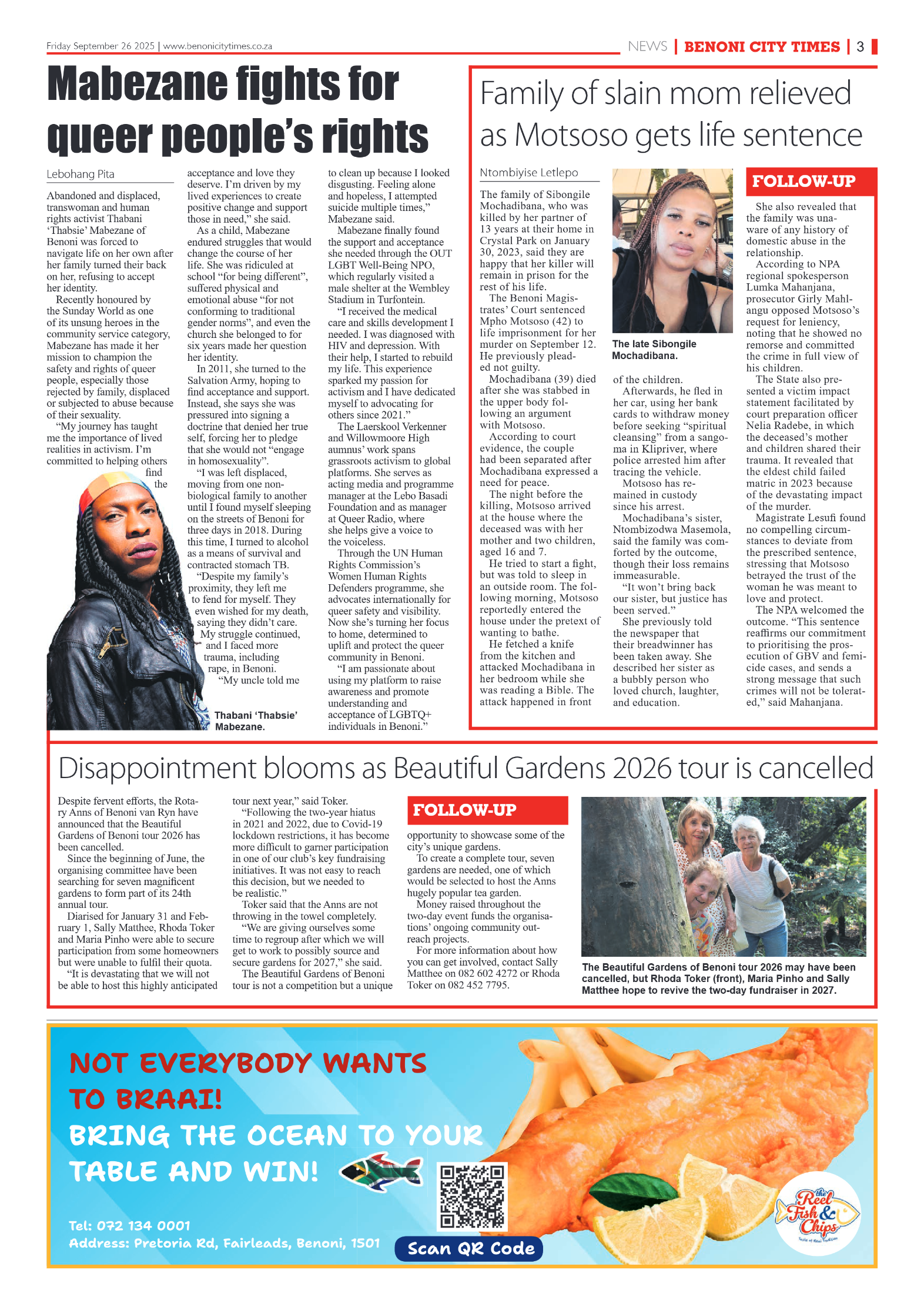 Benoni City Times 26 September 2025 page 3