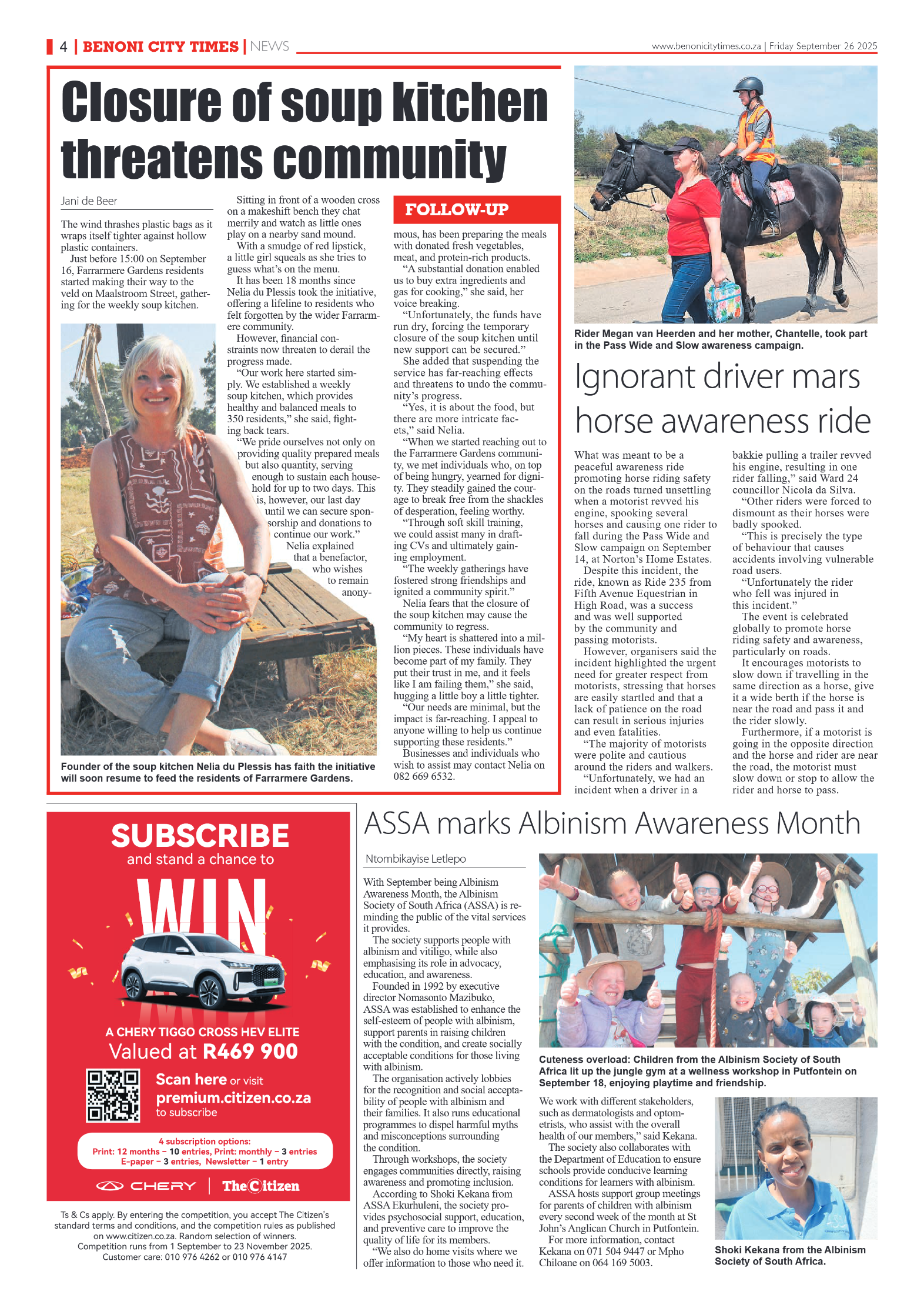 Benoni City Times 26 September 2025 page 4