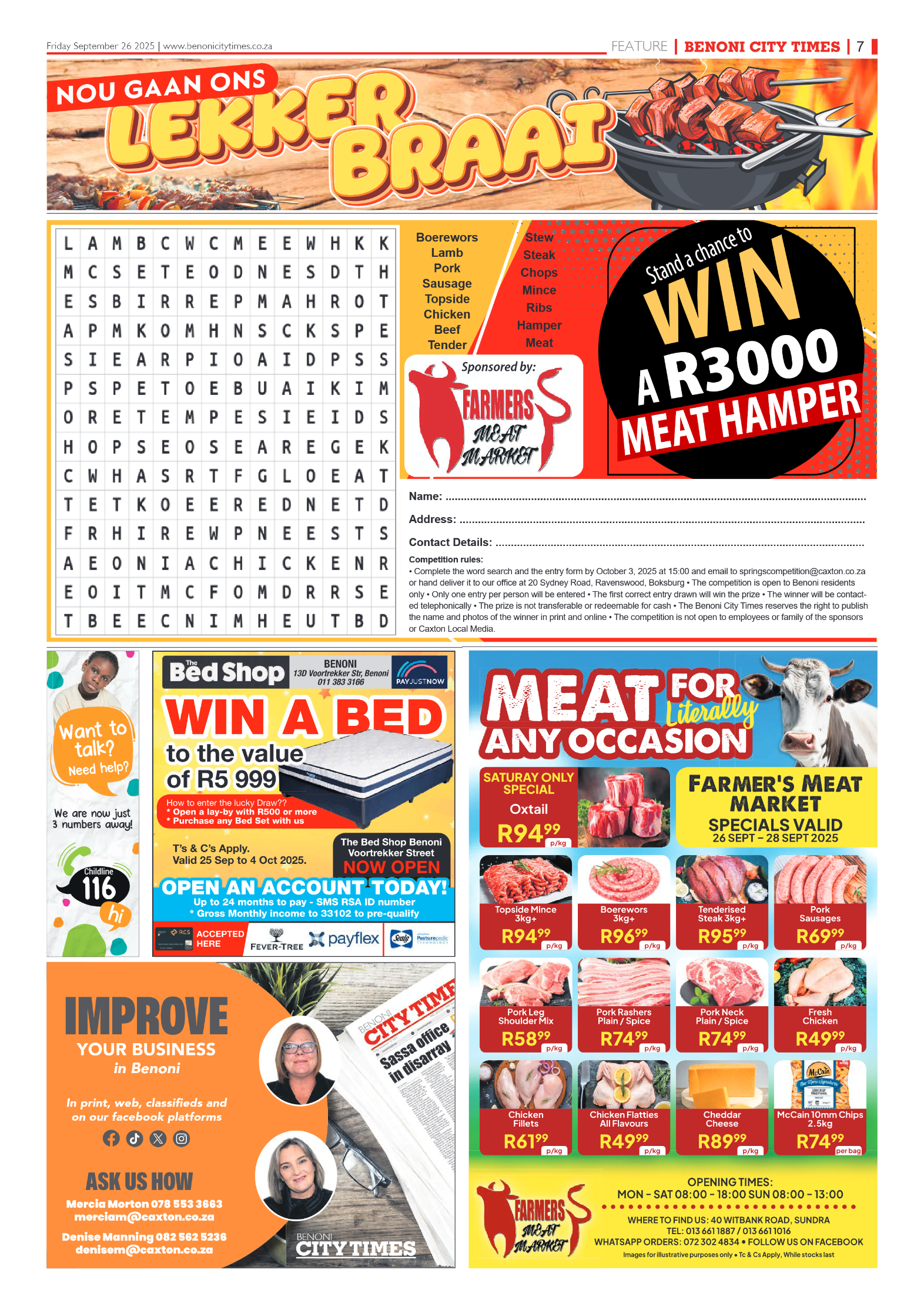 Benoni City Times 26 September 2025 page 7