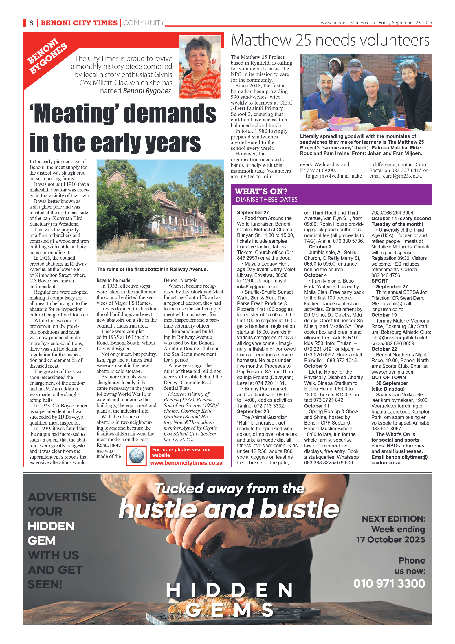Benoni City Times 26 September 2025 page 8