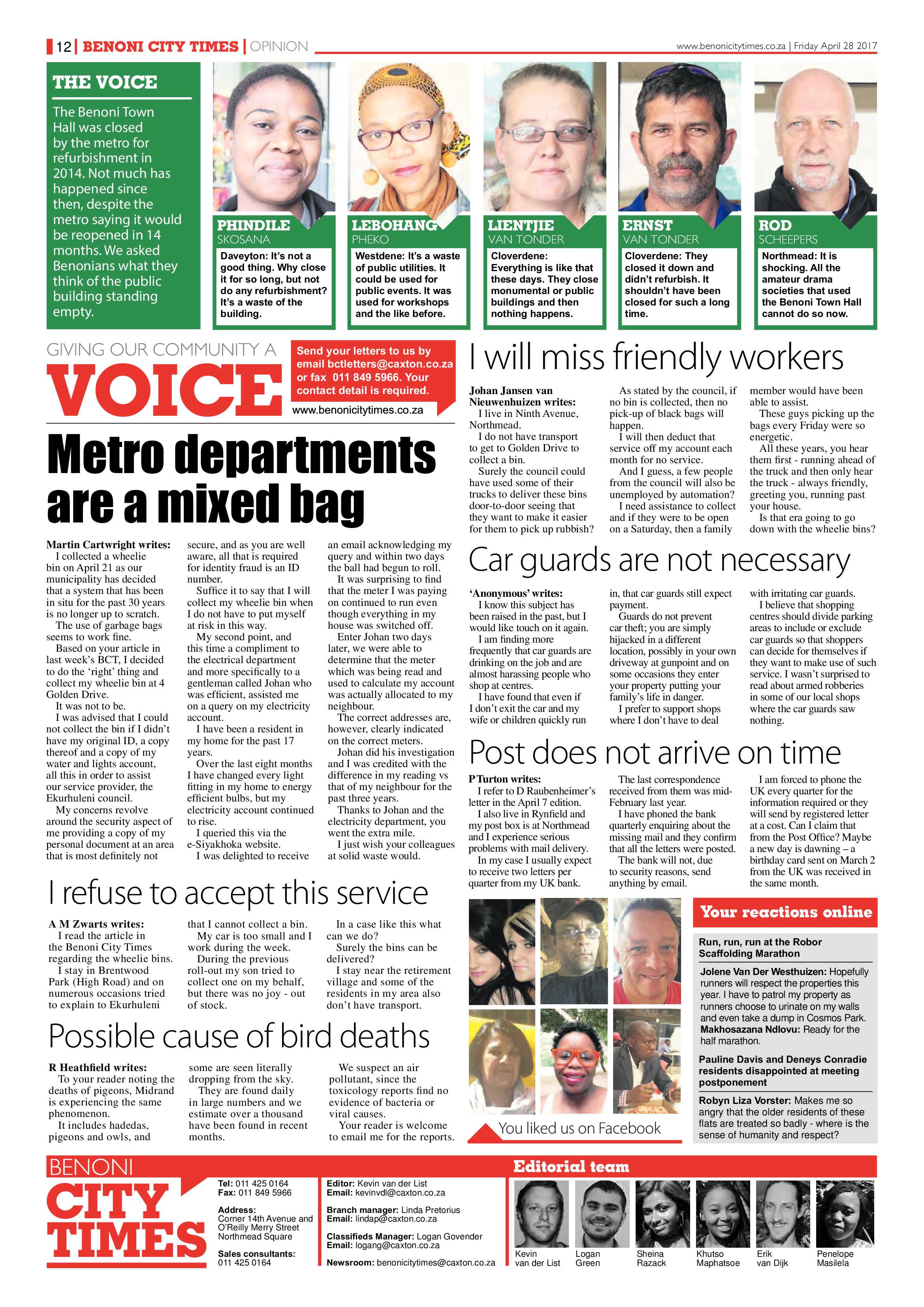 Benoni City Times 27 April 2017 page 12