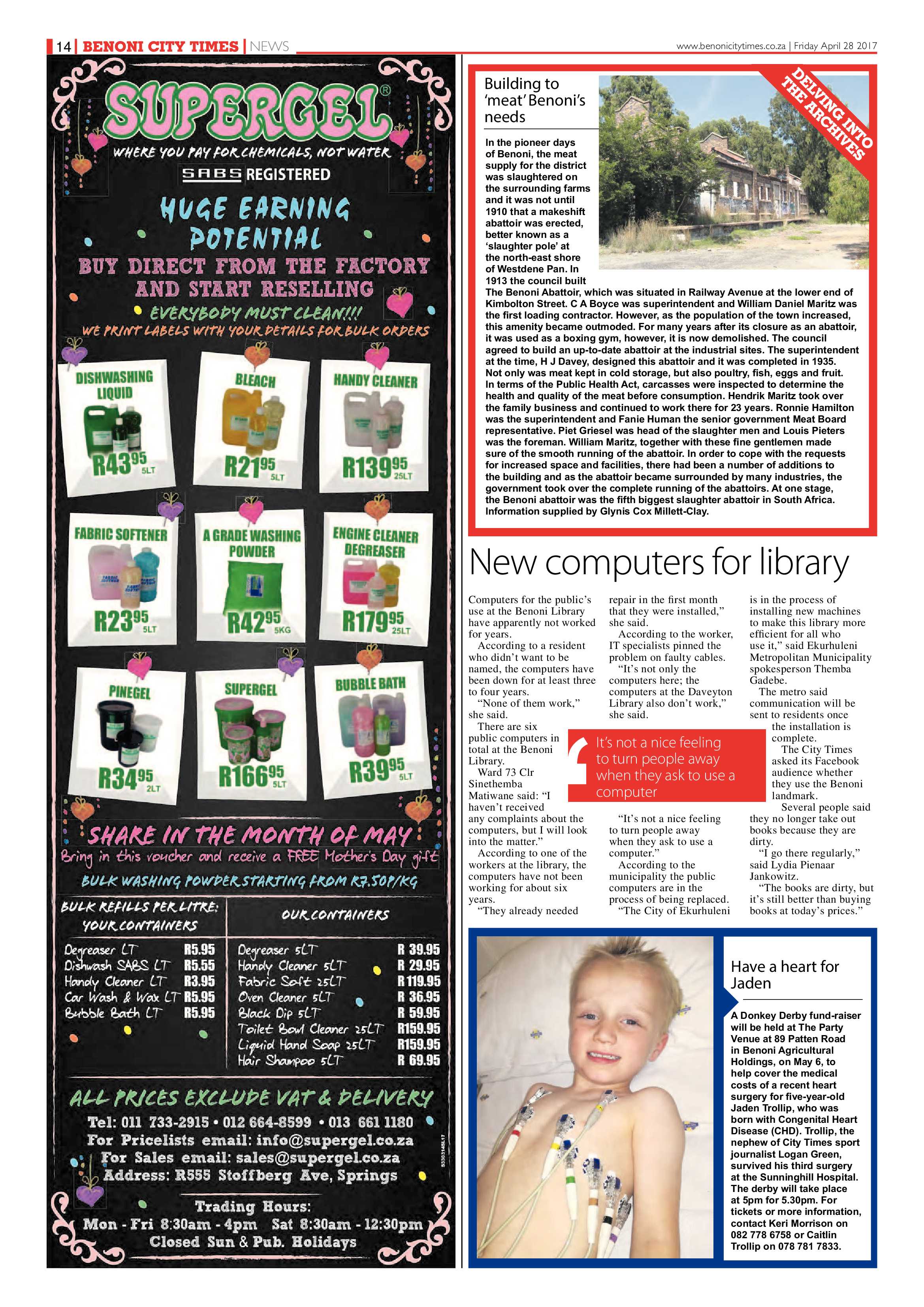 Benoni City Times 27 April 2017 page 14