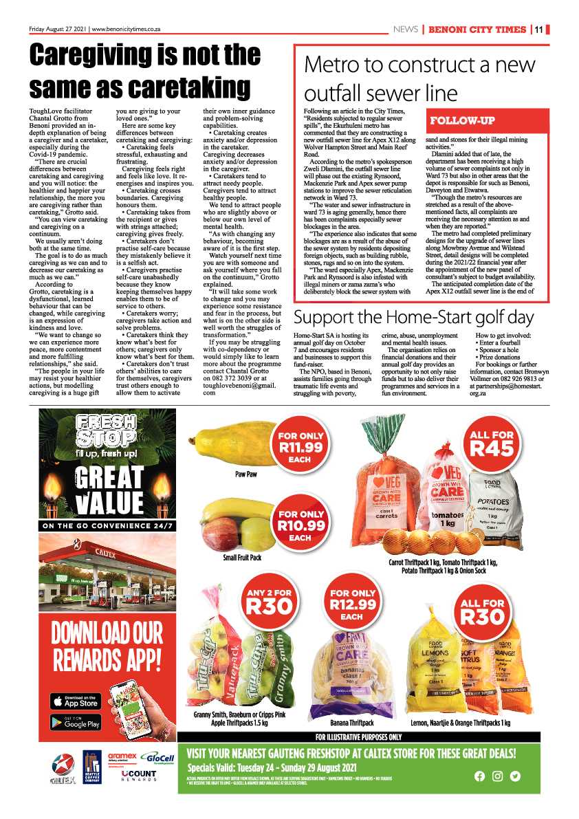 Benoni City Times 27 August 2021 page 11