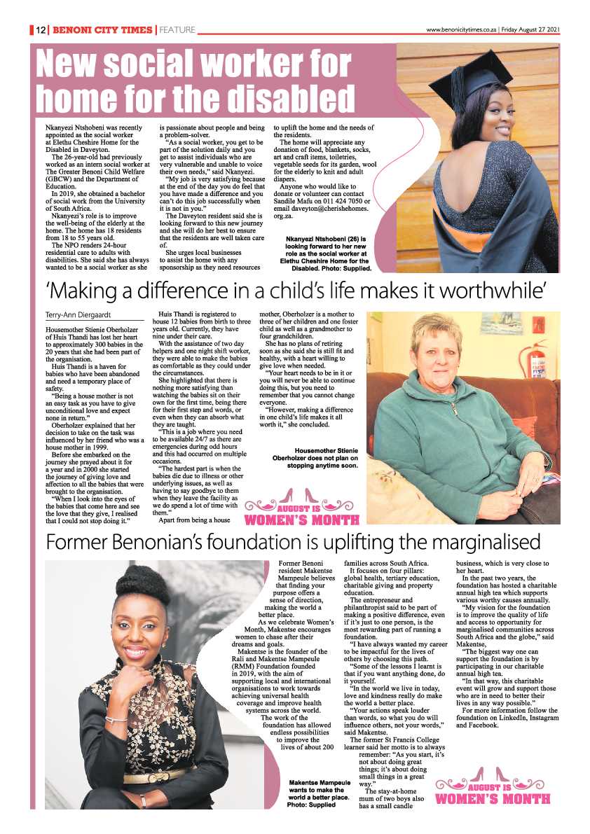 Benoni City Times 27 August 2021 page 12