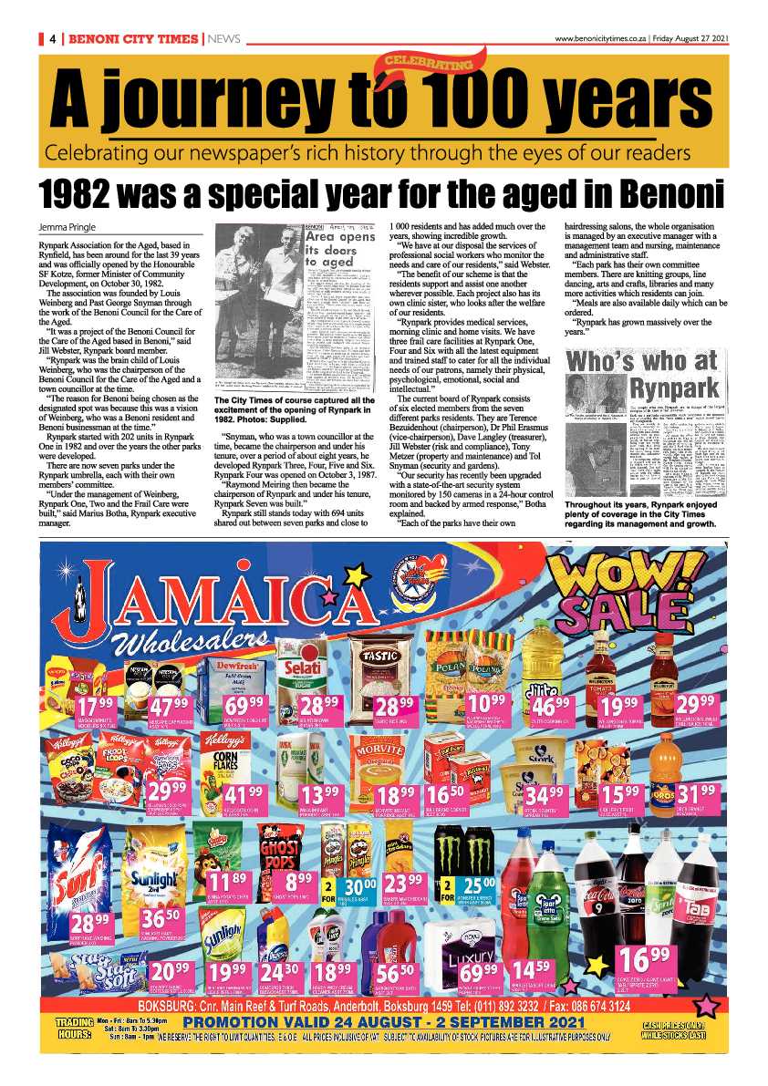 Benoni City Times 27 August 2021 page 4