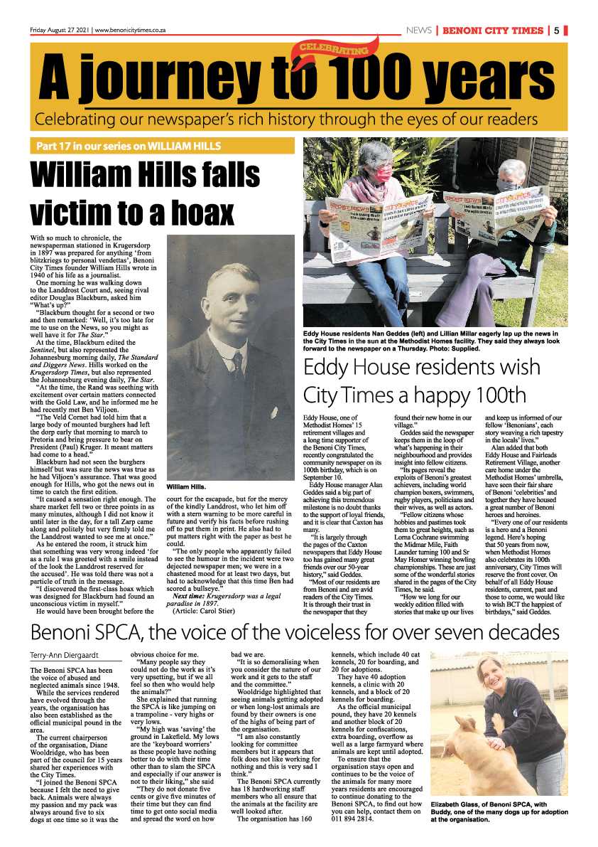 Benoni City Times 27 August 2021 page 5