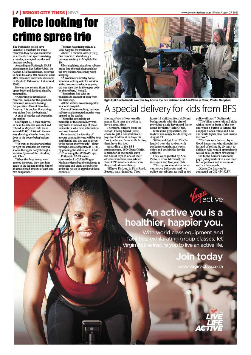 Benoni City Times 27 August 2021 page 8
