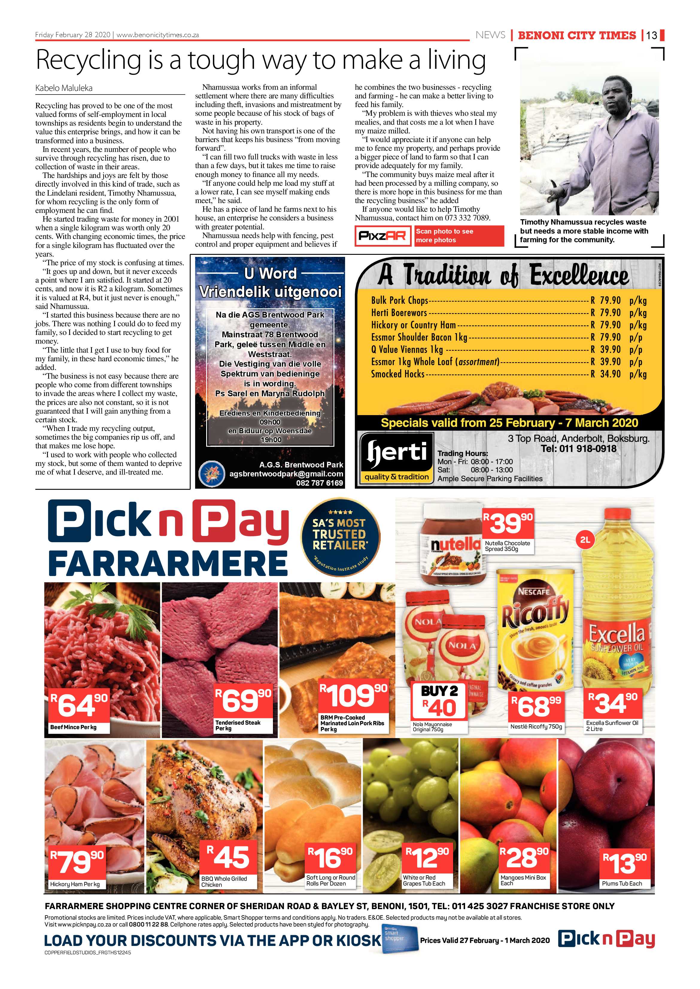 Benoni City Times 27 February 2020 page 13