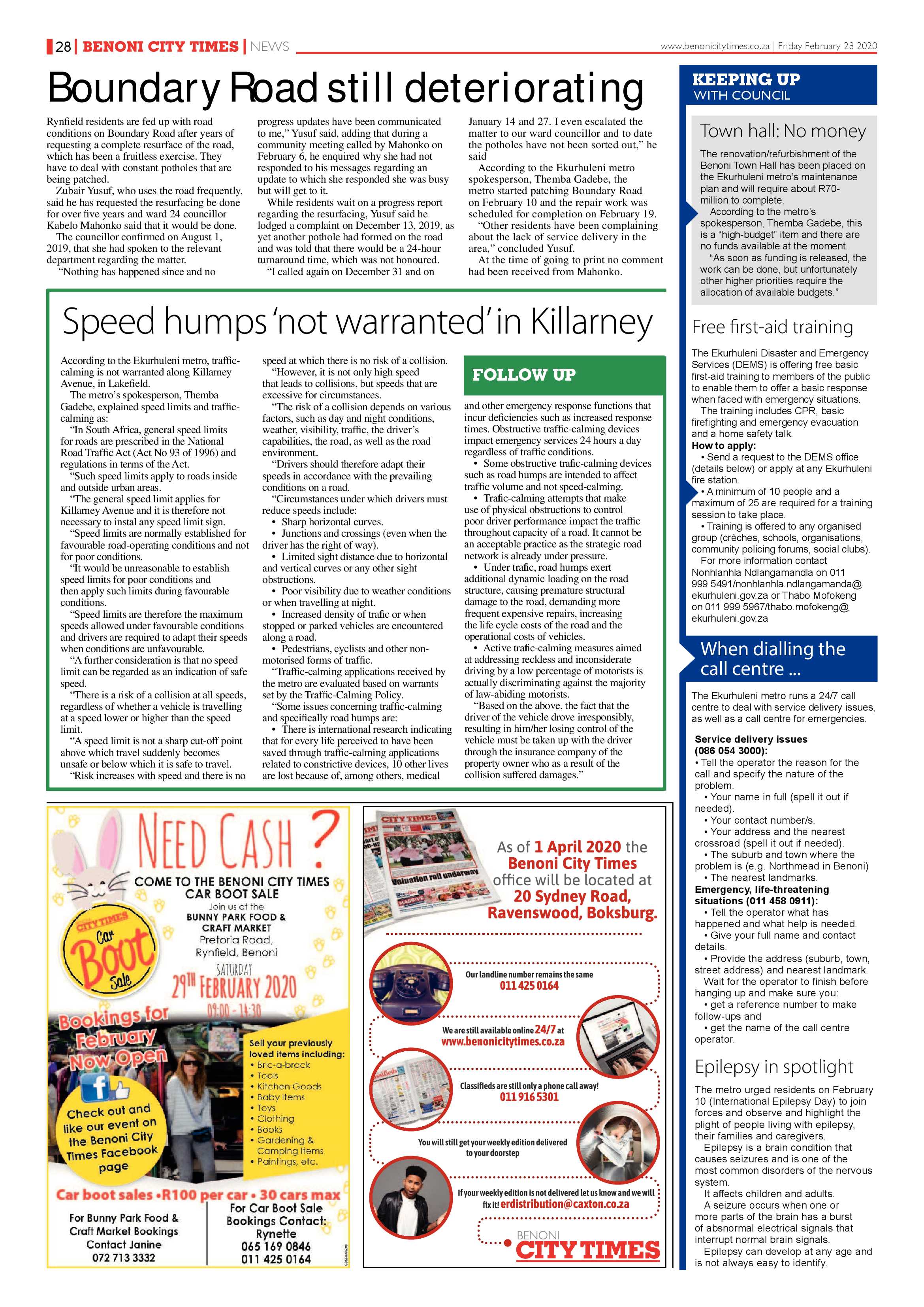 Benoni City Times 27 February 2020 page 28