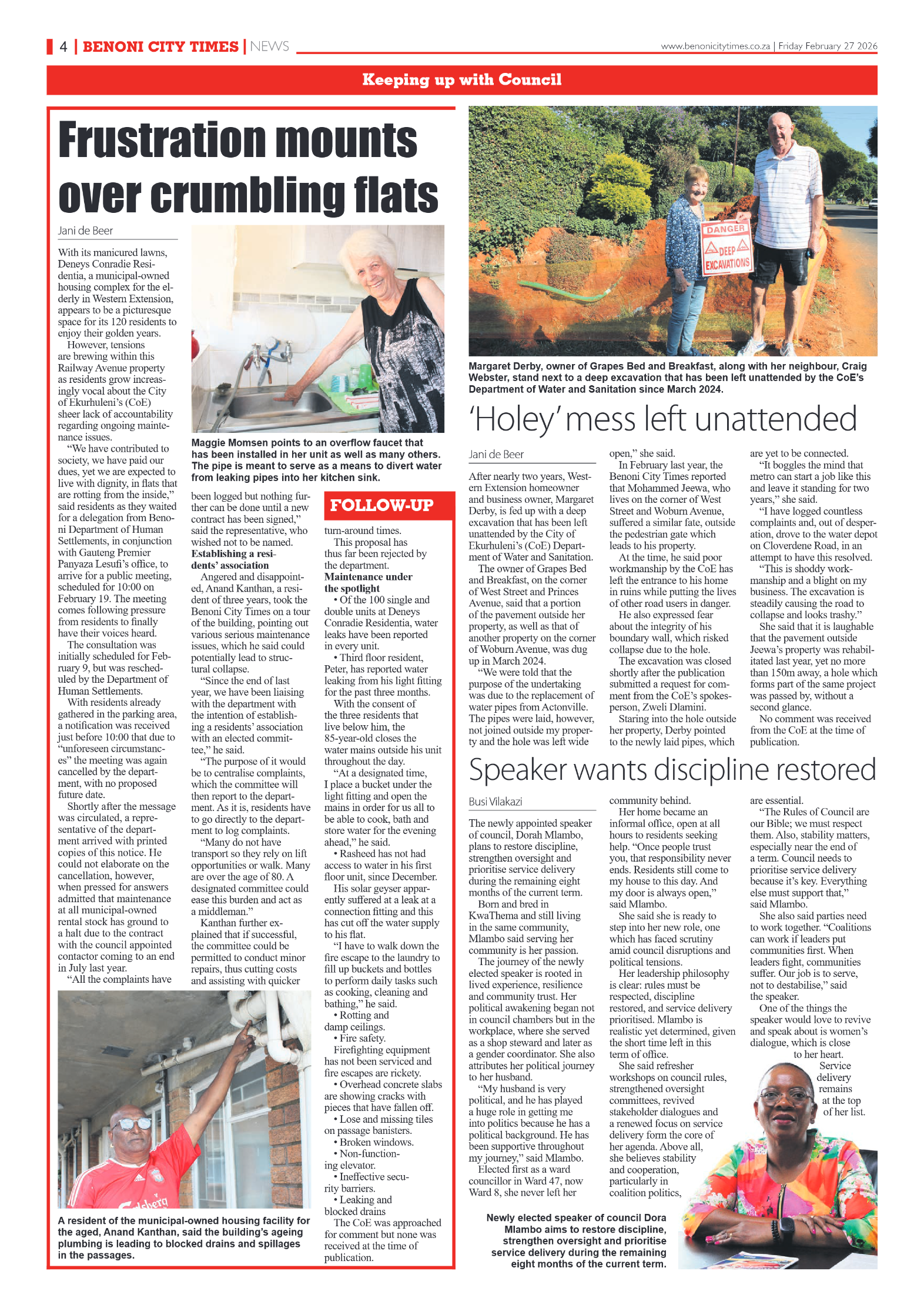Benoni City Times 27 February 2026 page 4