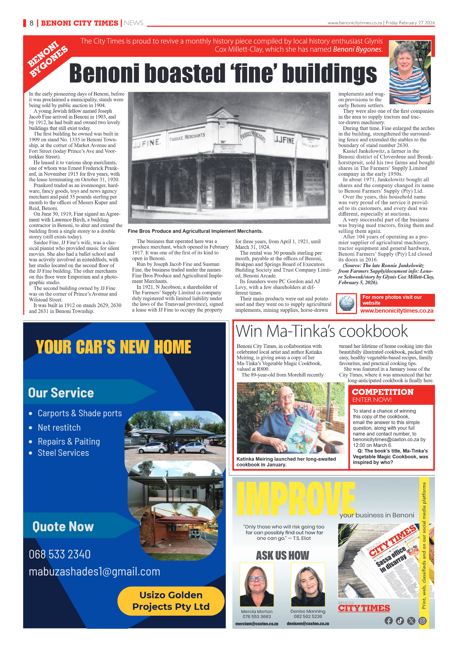 Benoni City Times 27 February 2026 page 8